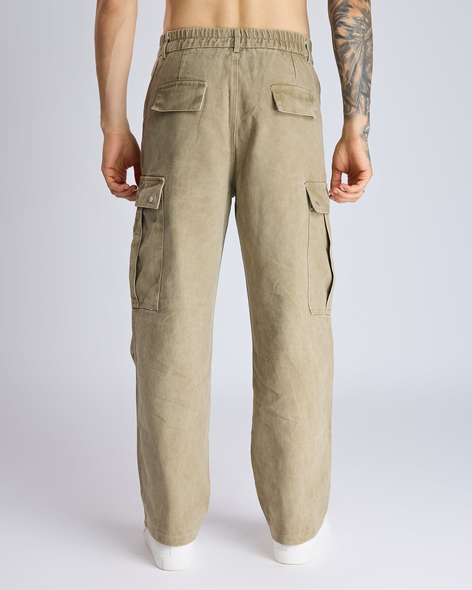 STRAIGHT-FIT CARGO PANTS