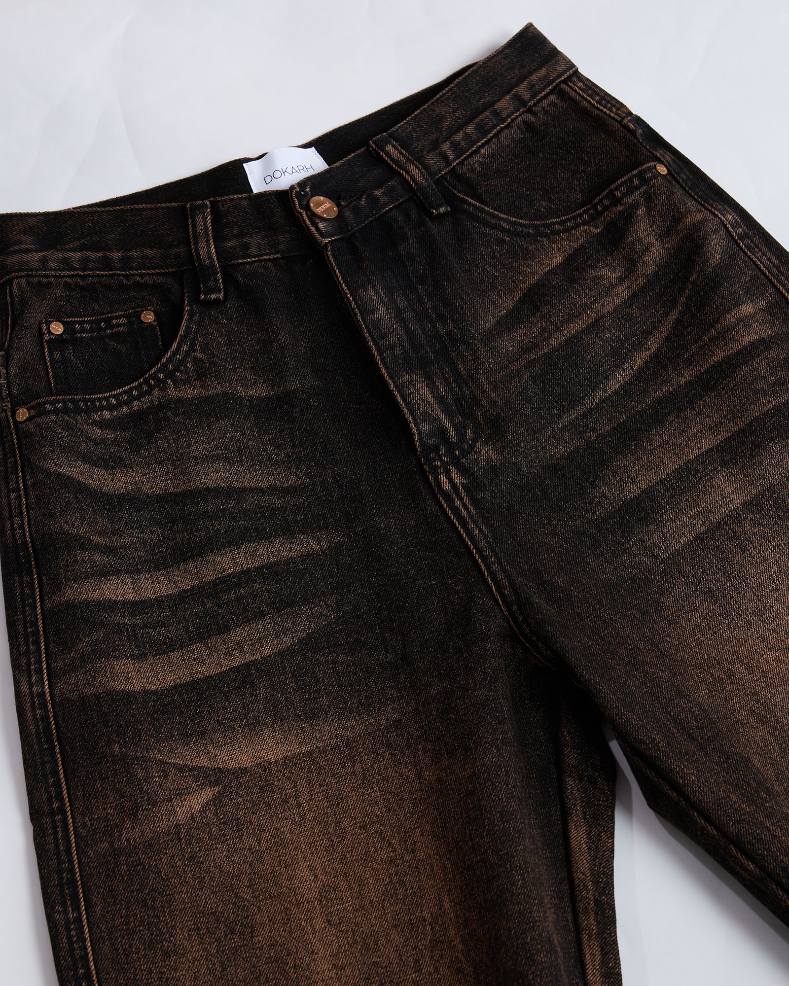 BLACK ACID WASH BAGGY JEANS