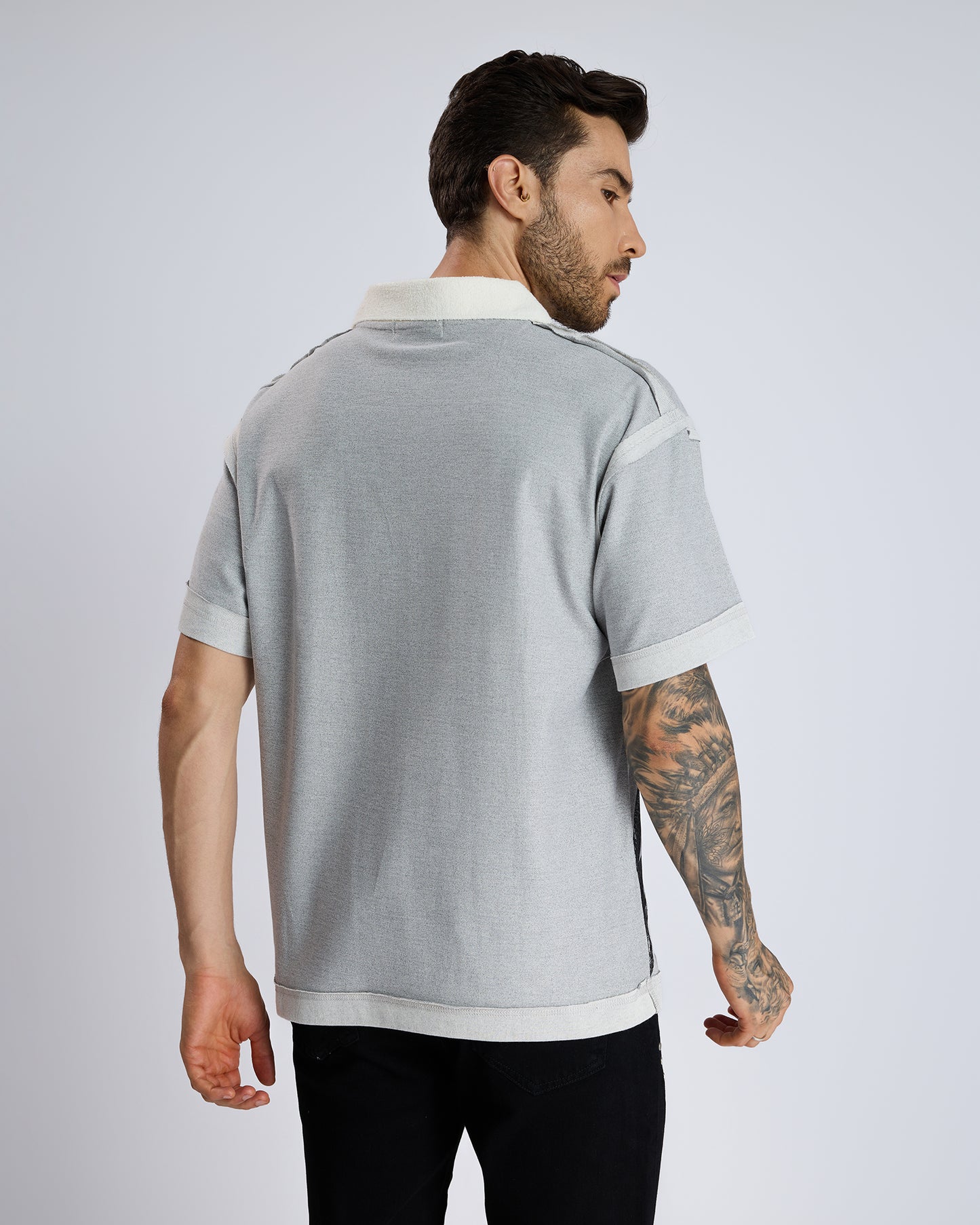 TEXTURED POLO T-SHIRT