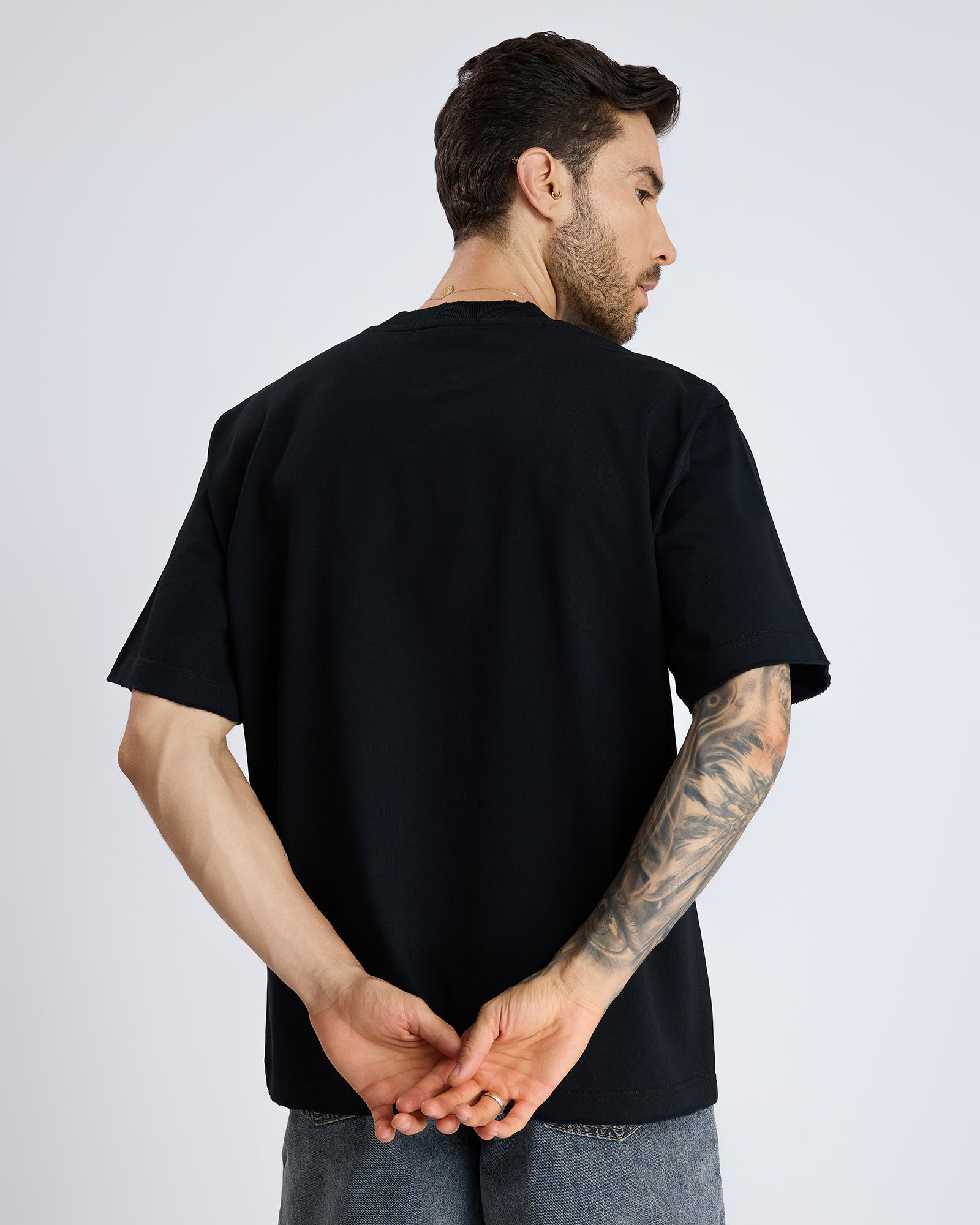 ABSTRACT FACE PRINT T-SHIRT