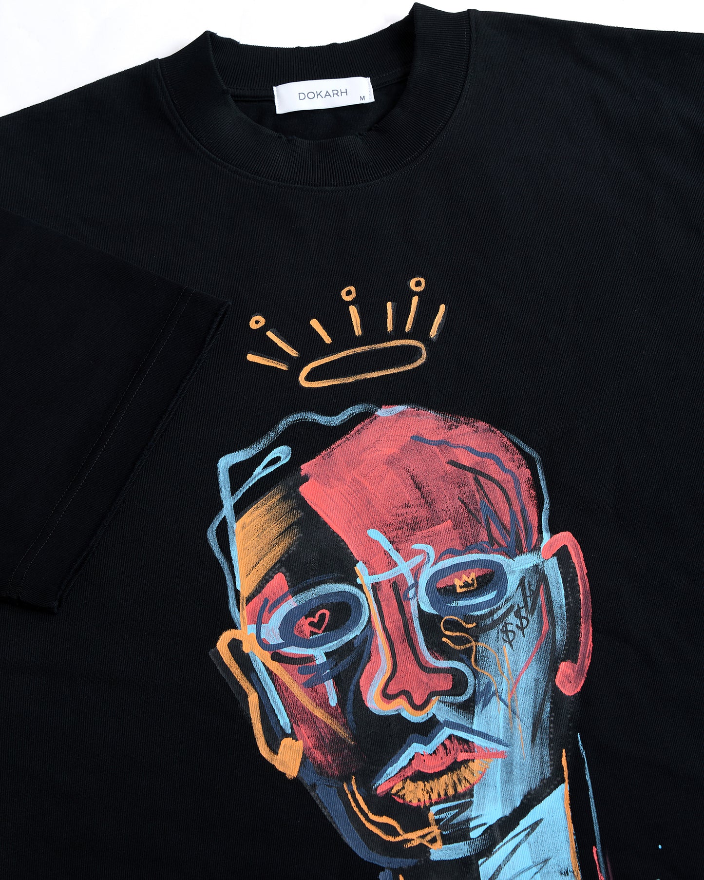 ABSTRACT FACE PRINT T-SHIRT