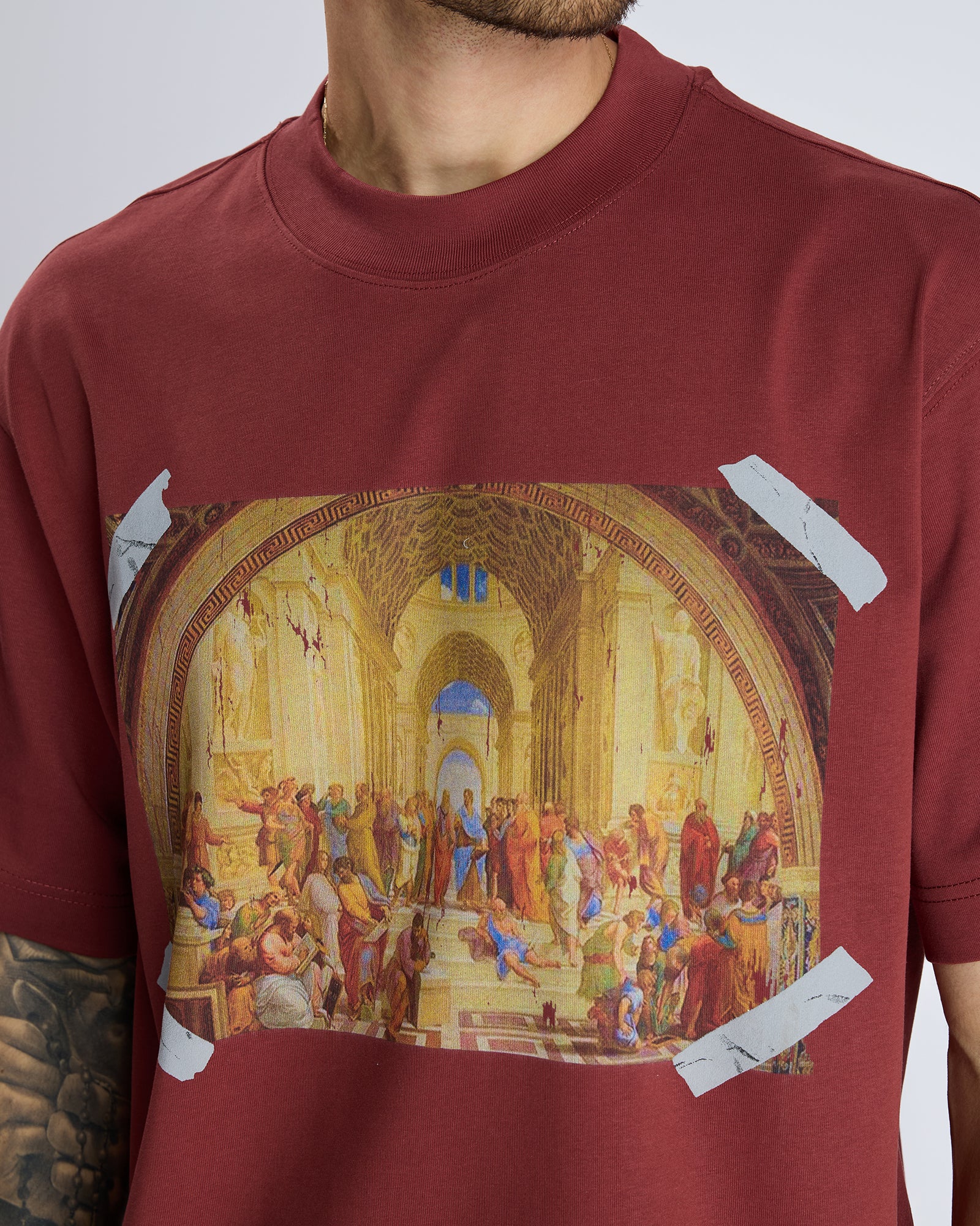 TAPED PRINT T-SHIRT