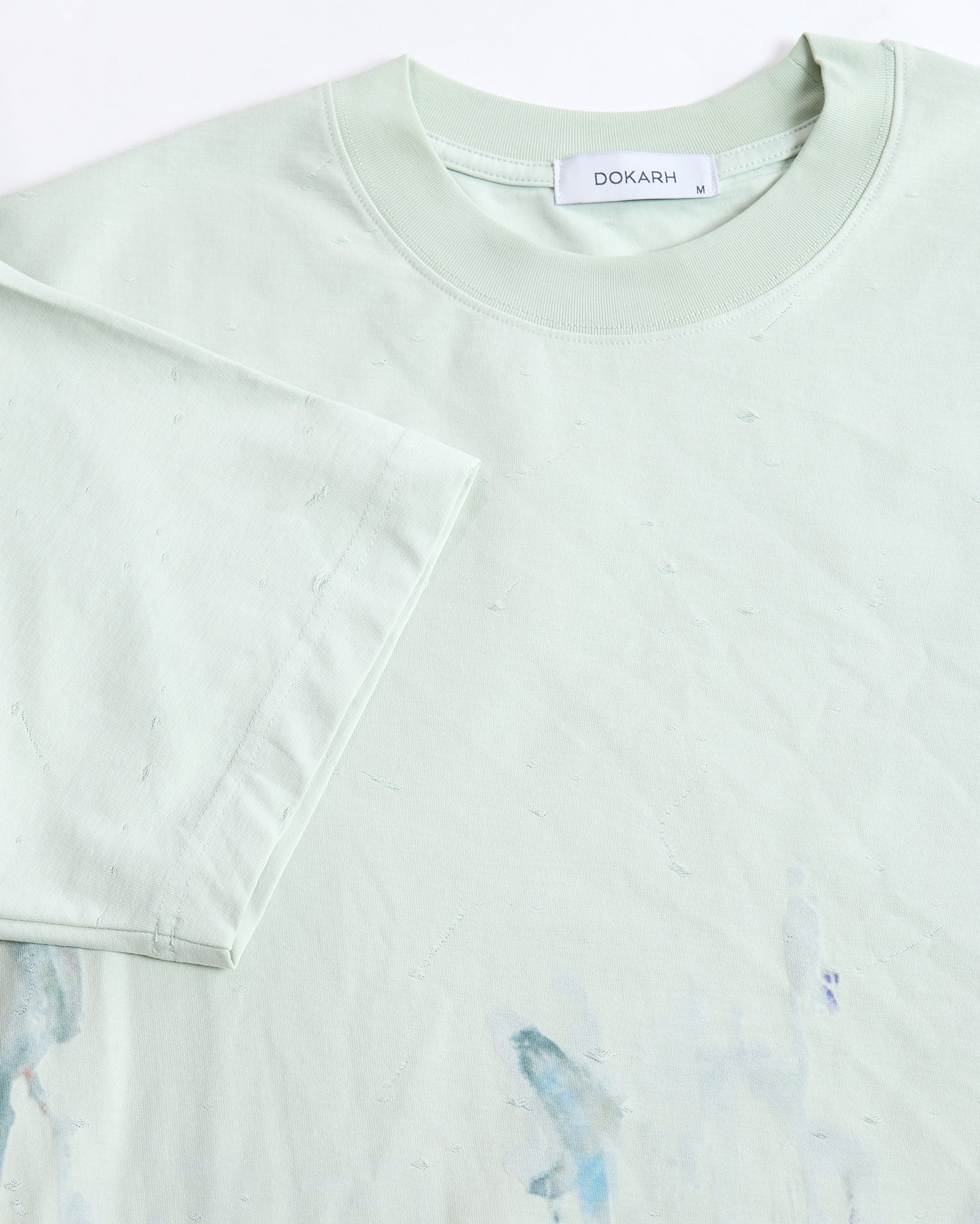 DISTRESSED ART PRINT T-SHIRT