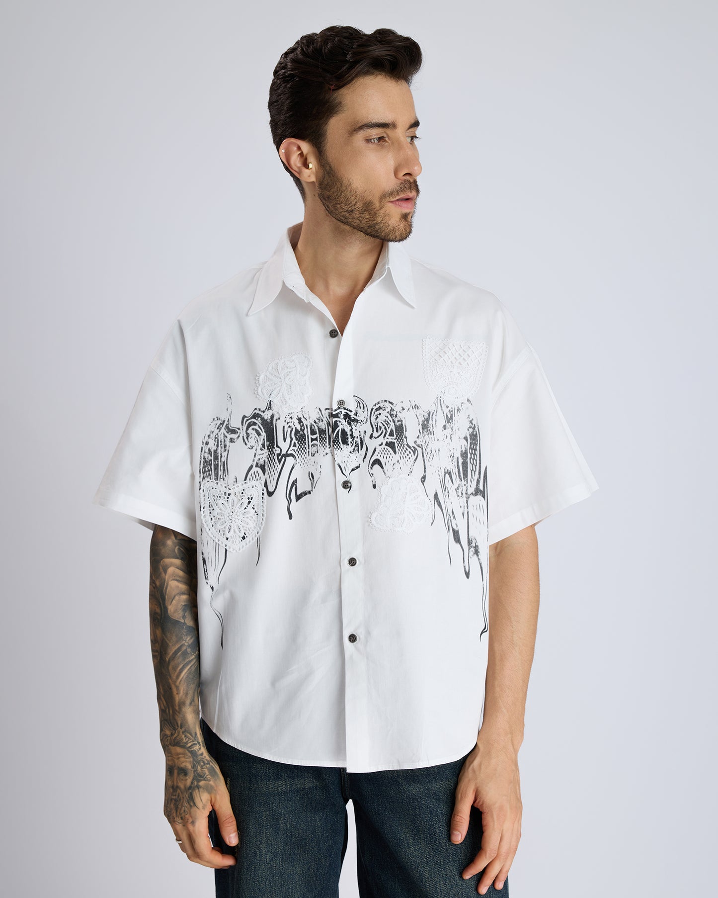 EMBROIDERED SKETCH SHIRT