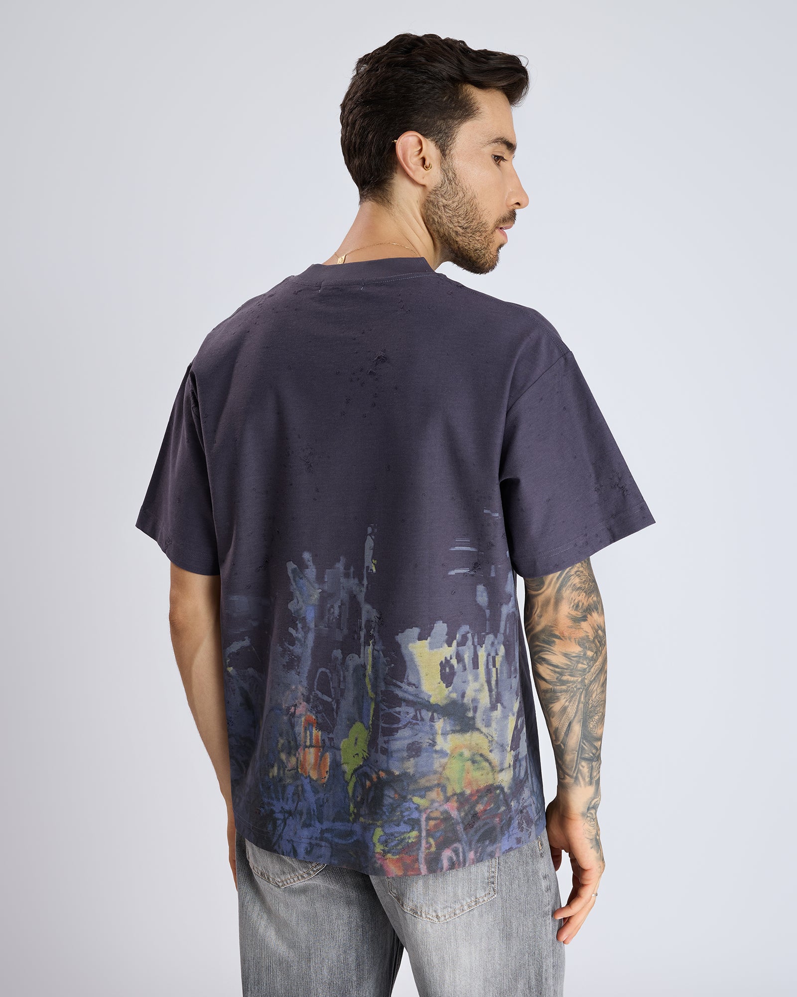 WASHED GRAPHIC PRINT T-SHIRT