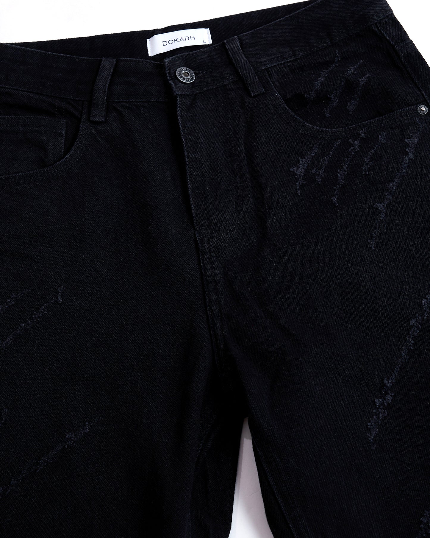 BASIC BAGGY BLACK DENIM JEANS