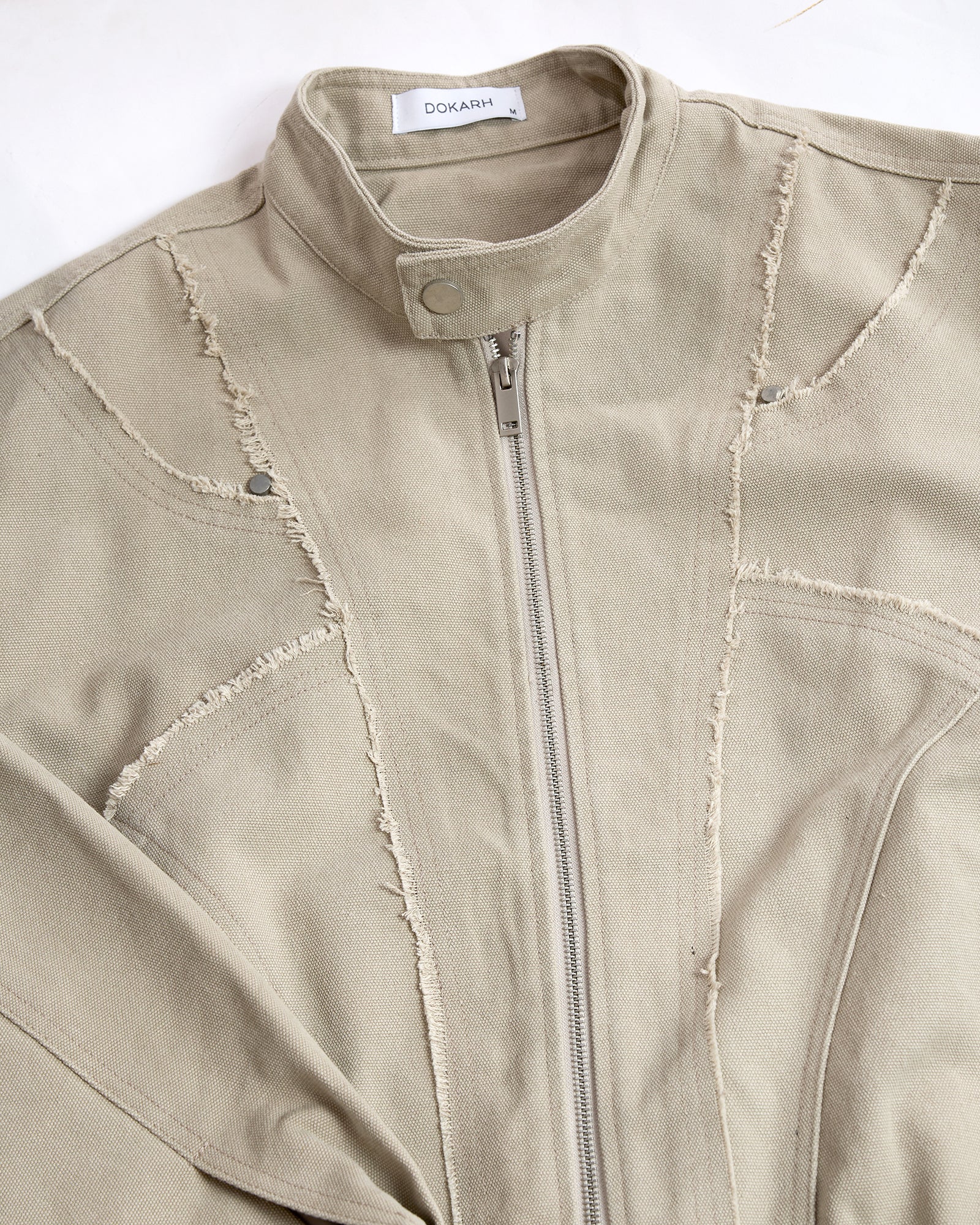 BEIGE ZIP JACKET by DOKARH