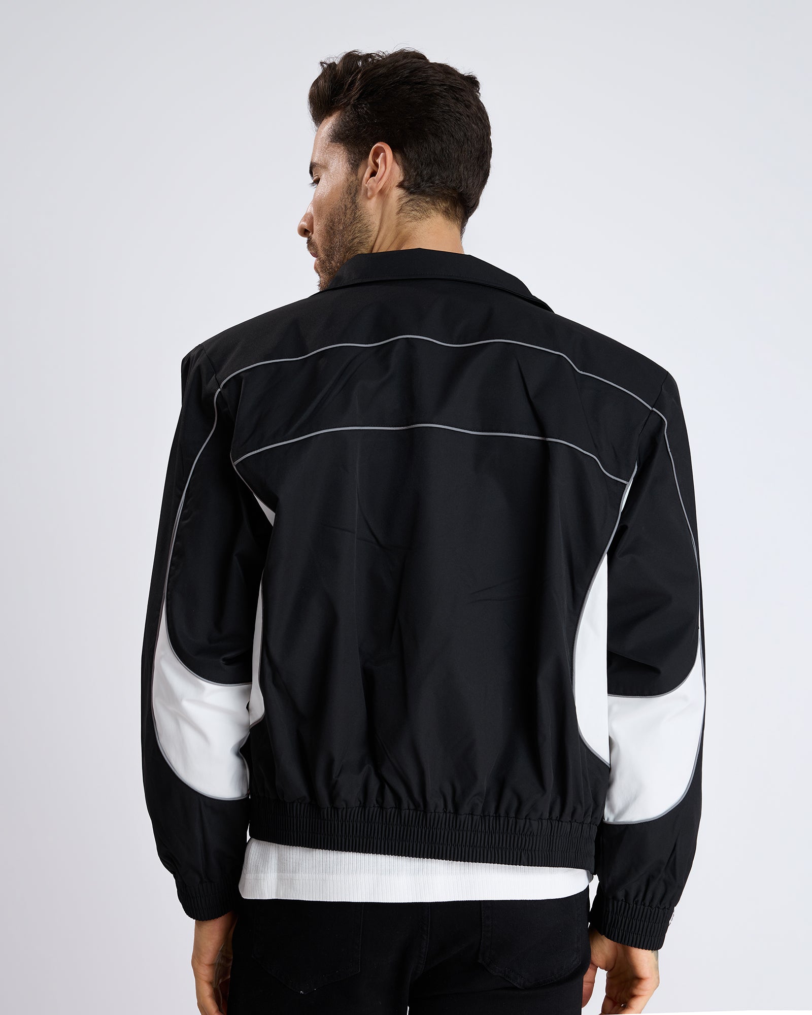 BLACK ZIP-UP JACKET