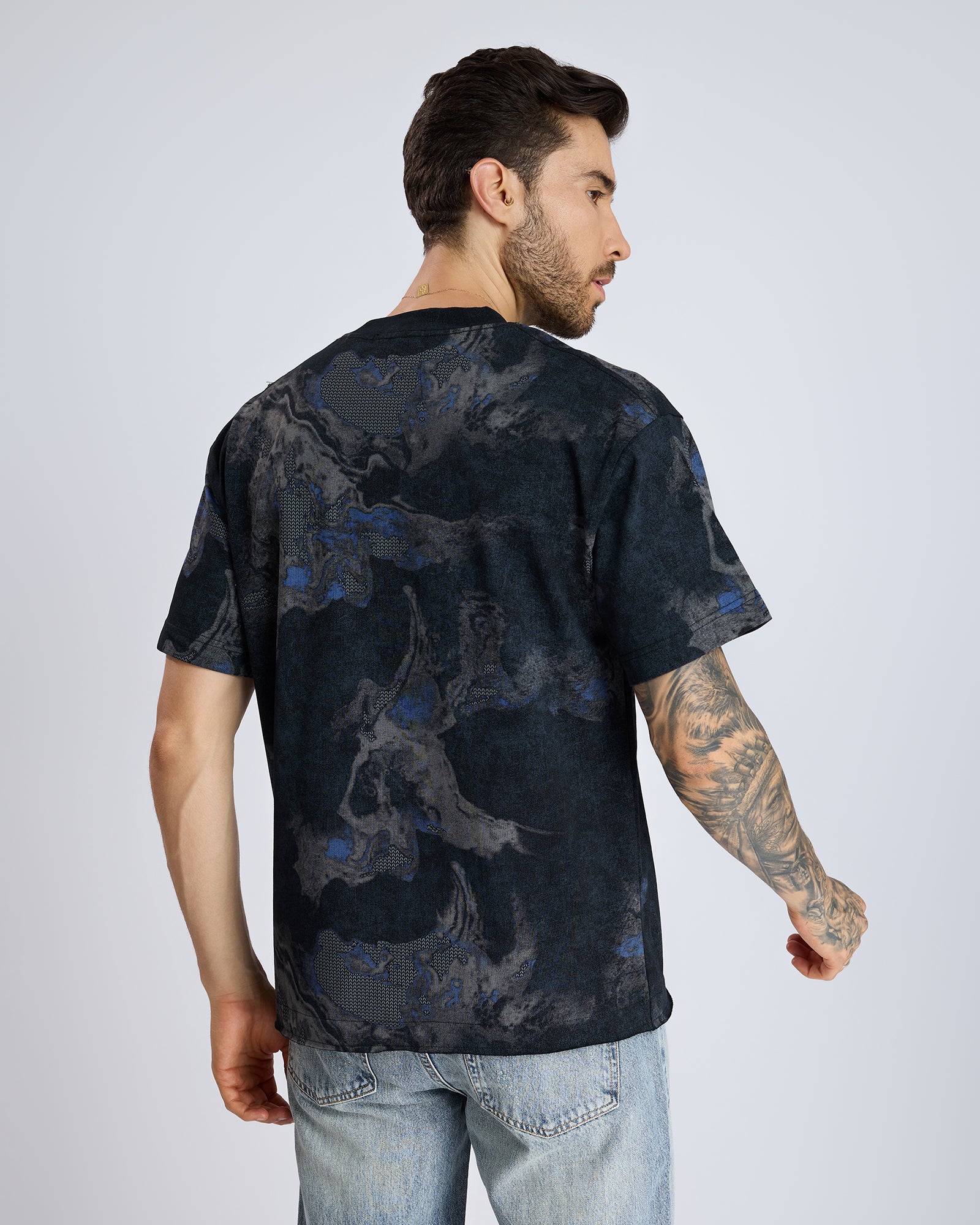 MULTI TEXTURED T-SHIRT by DOKARH