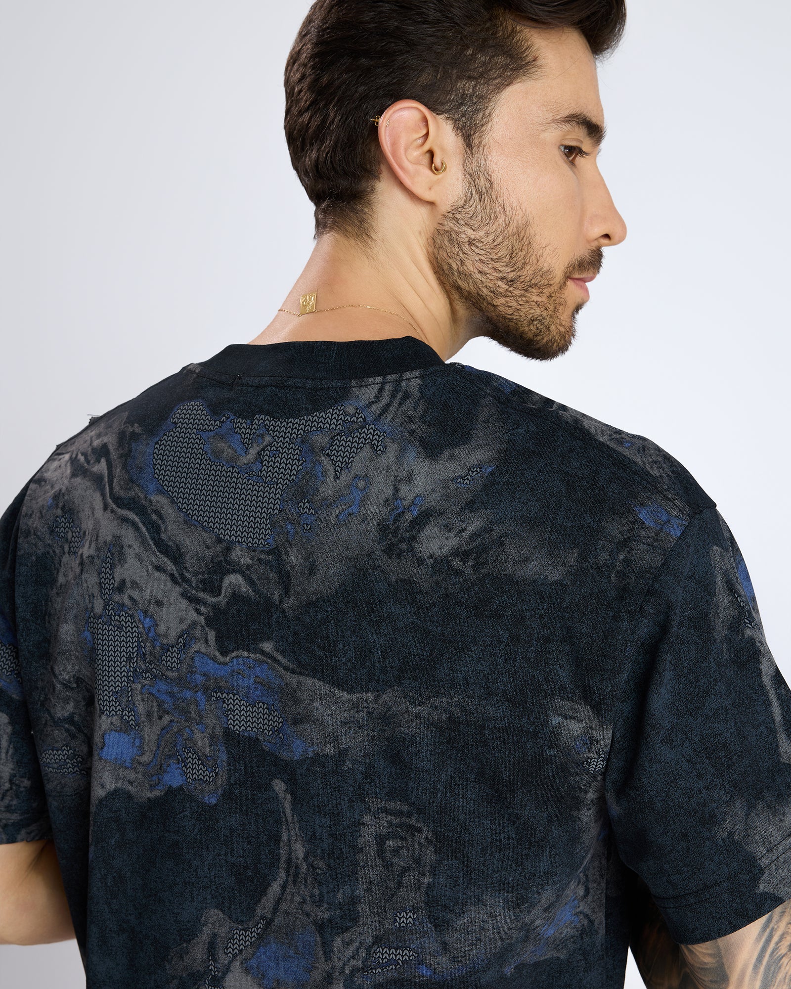 MULTI TEXTURED T-SHIRT by DOKARH