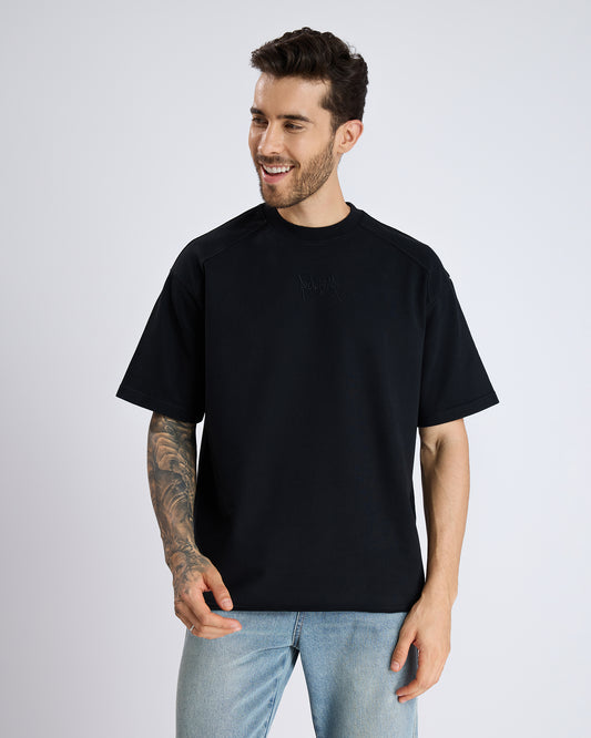 BASIC OVERSIZED BLACK T-SHIRT