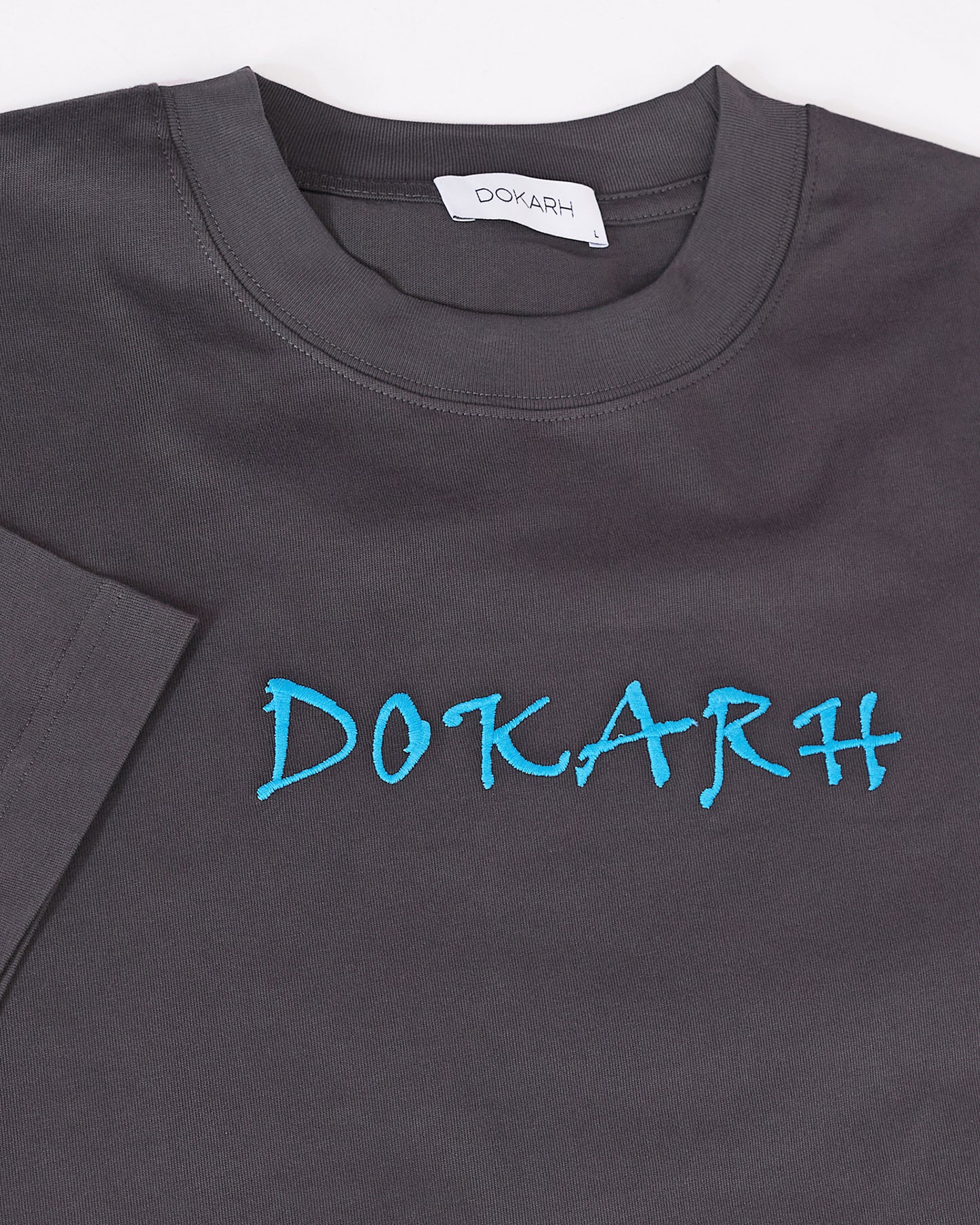 CHARCOAL GREY FLORAL OVERSIZED T-SHIRT