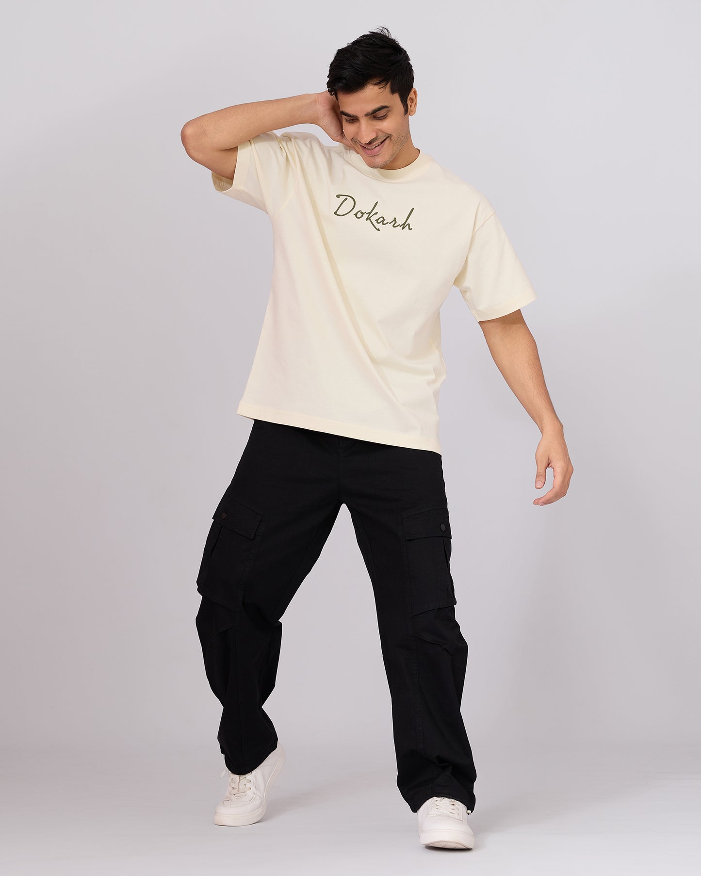 IVORY BLOOM OVERSIZED T-SHIRT