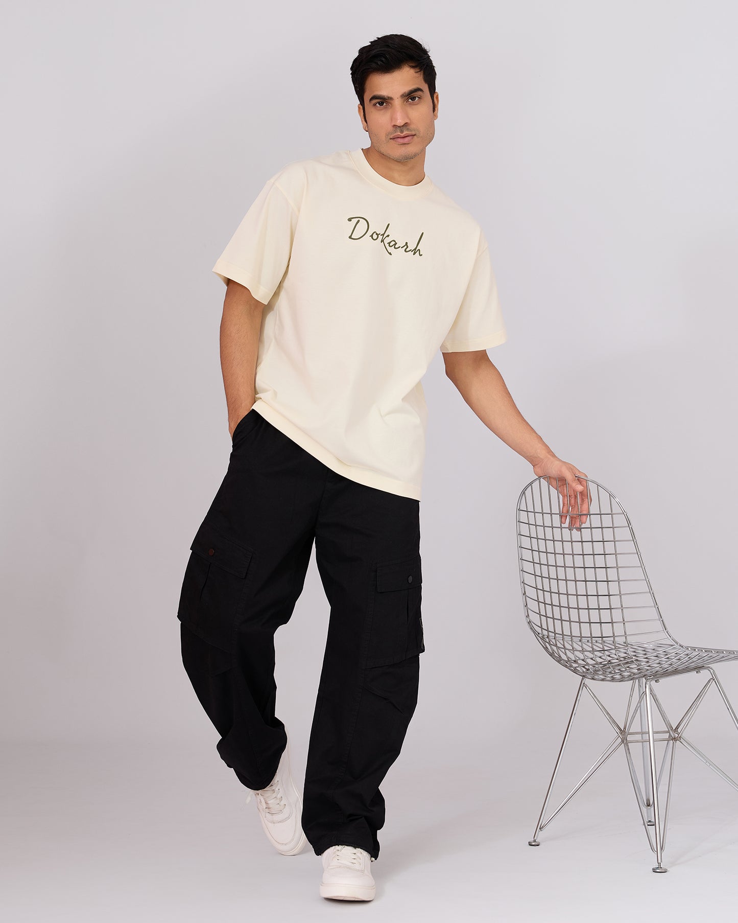 IVORY BLOOM OVERSIZED T-SHIRT