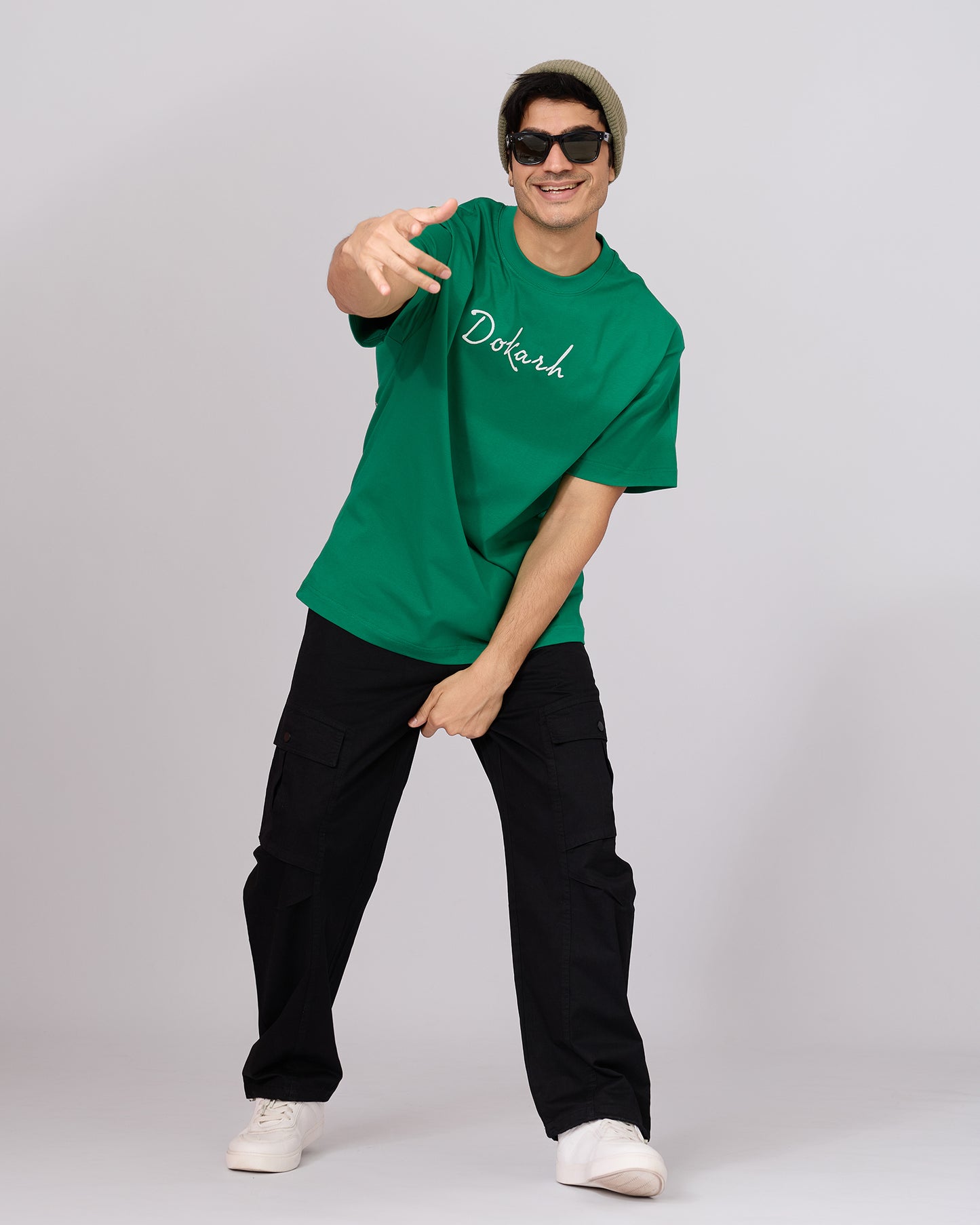 EMERALD BLOOM OVERSIZED T-SHIRT