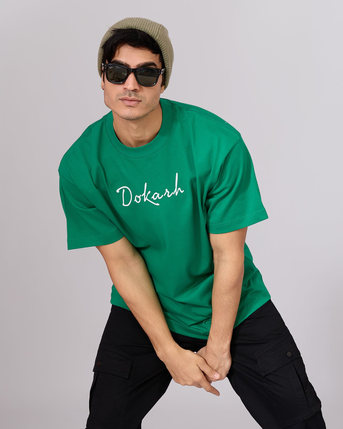 EMERALD BLOOM OVERSIZED T-SHIRT