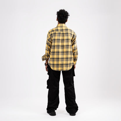 Men's Yellow Plaid Shirt