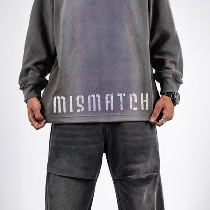 Mismatch Grey Hoodie