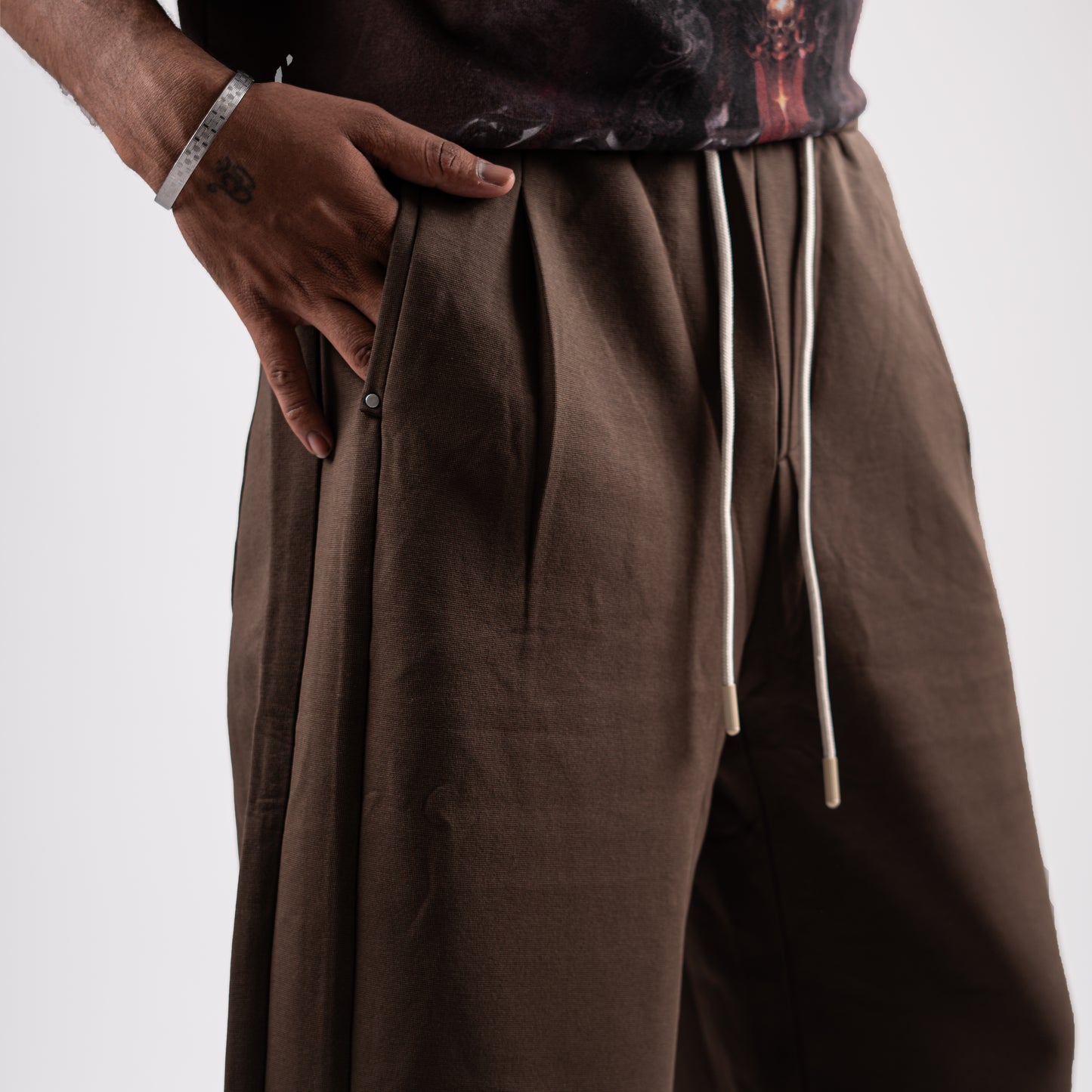 Earthy Tone Adjustable Hem Sweatpants