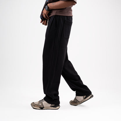 Black Essential Drawstring Sweatpants