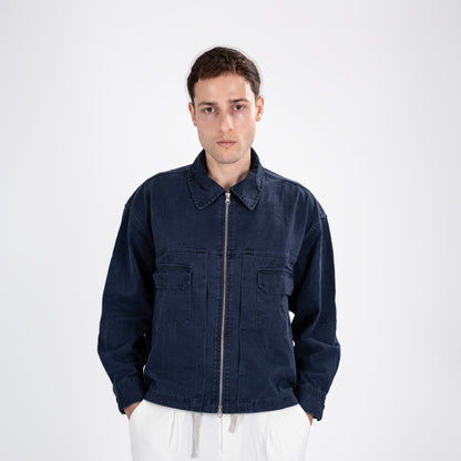 Heavyweight Vintage-Washed Canvas Jacket