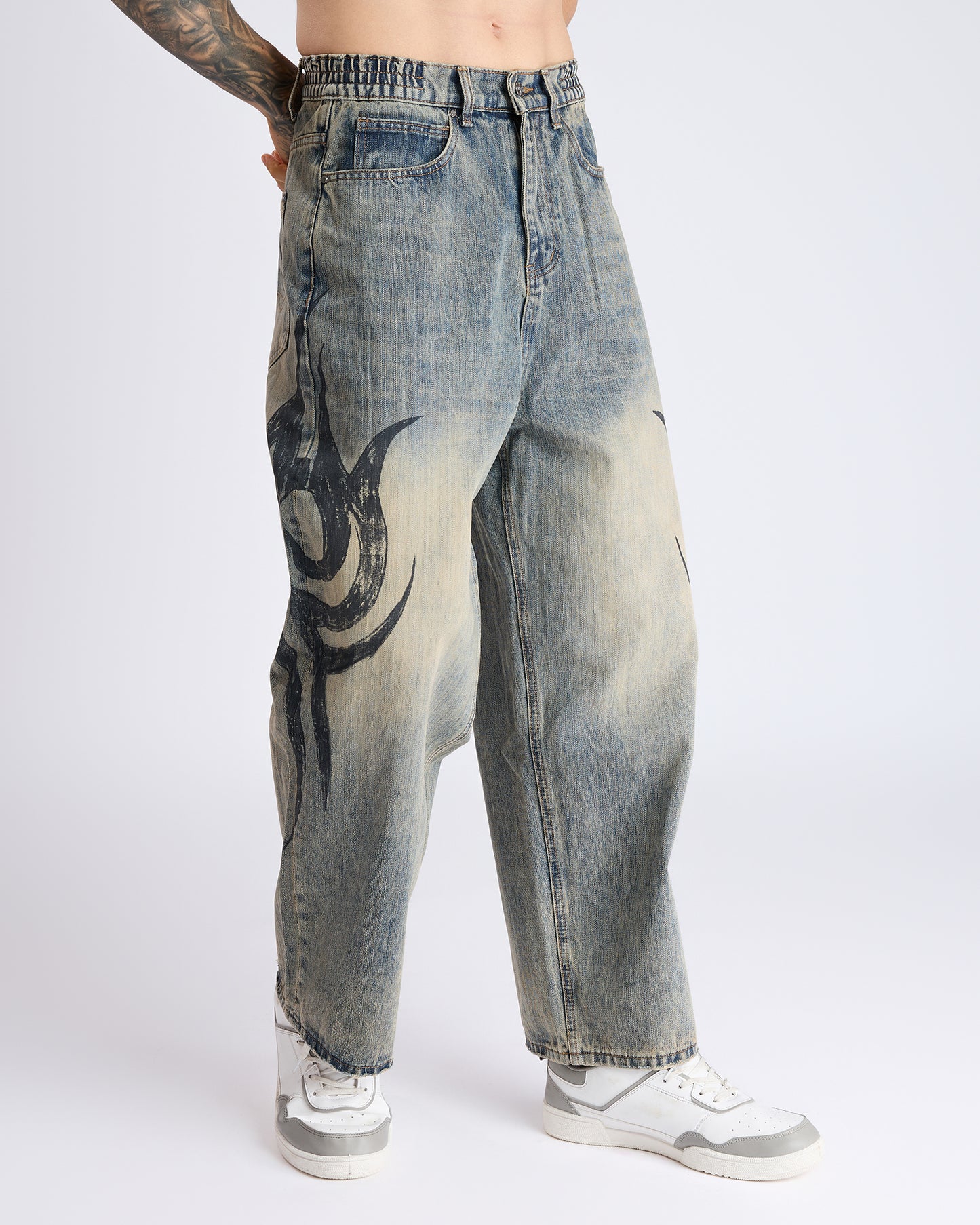 WASHED BAGGY JEANS