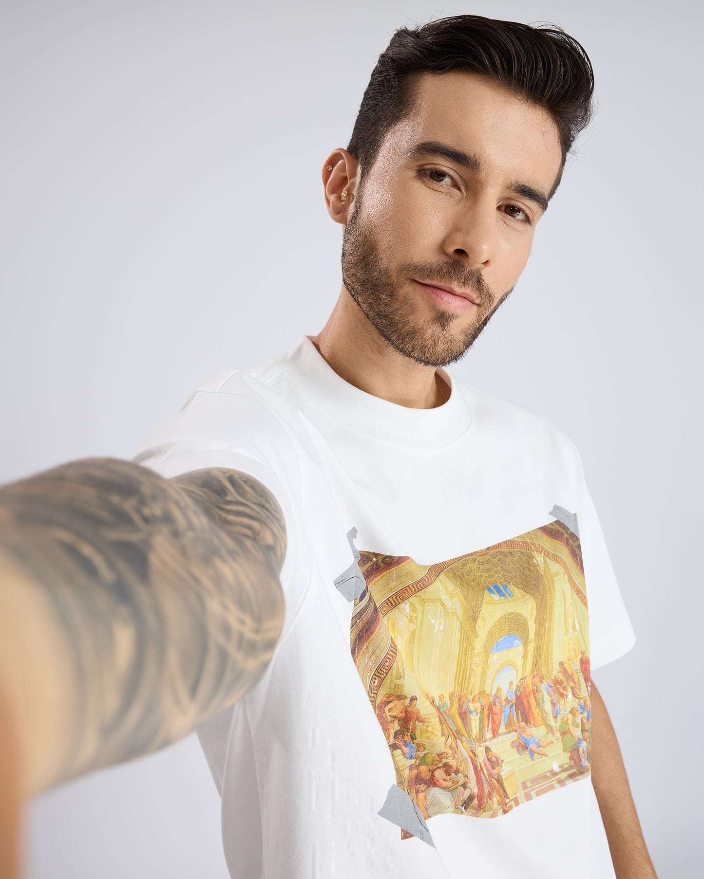 TAPED PRINT T-SHIRT