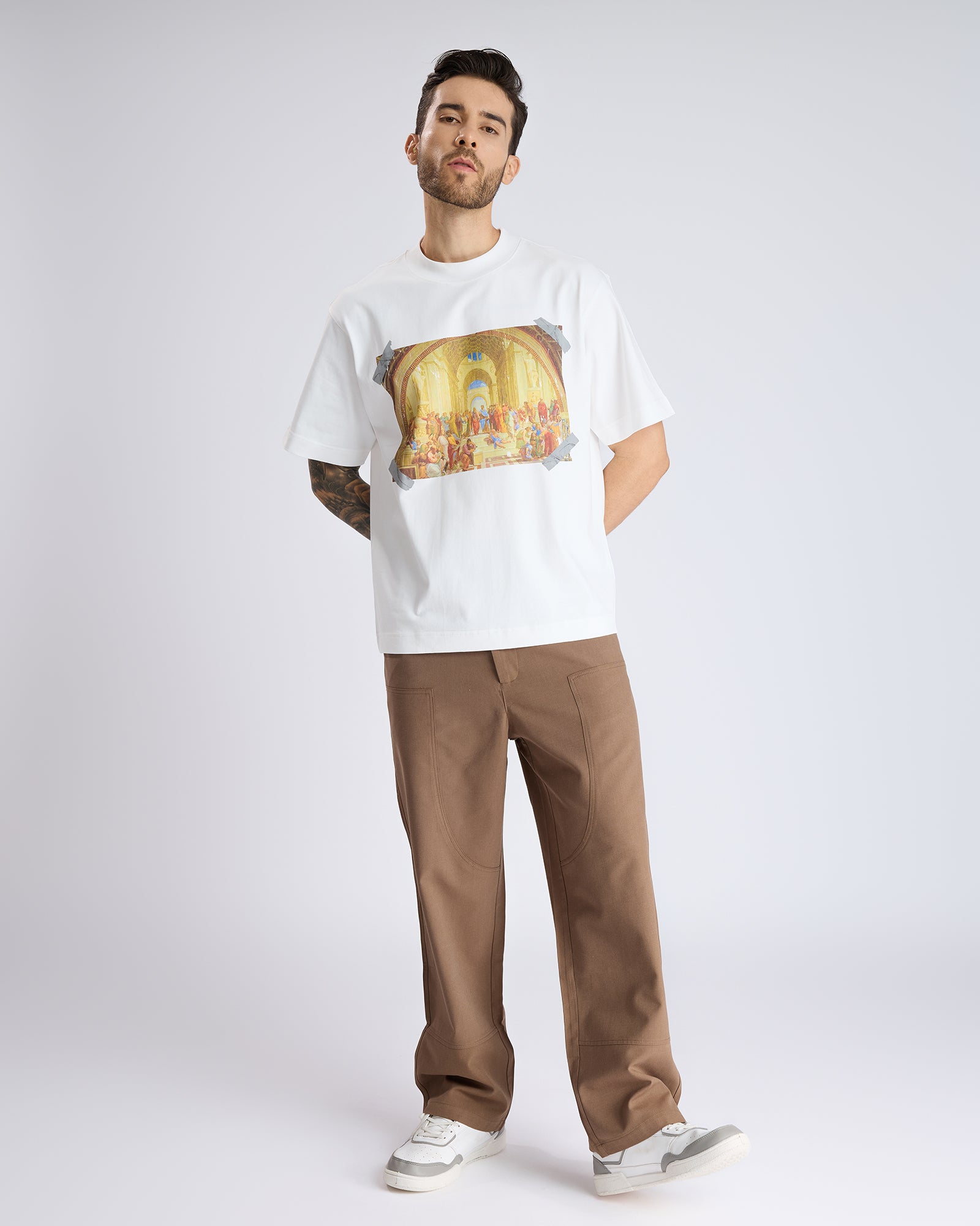 TAPED PRINT T-SHIRT