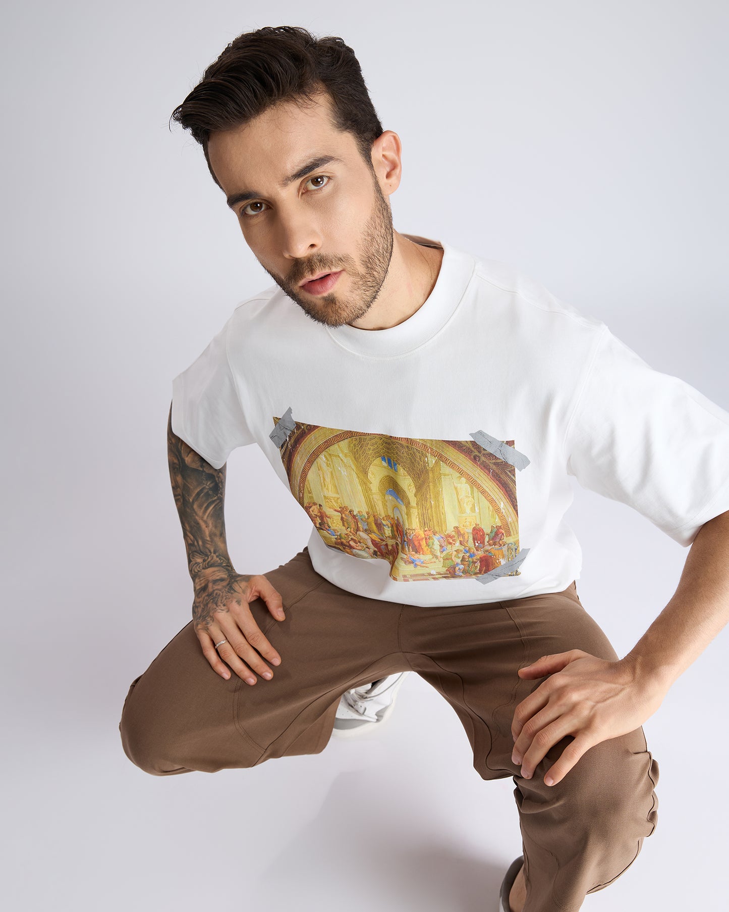 TAPED PRINT T-SHIRT