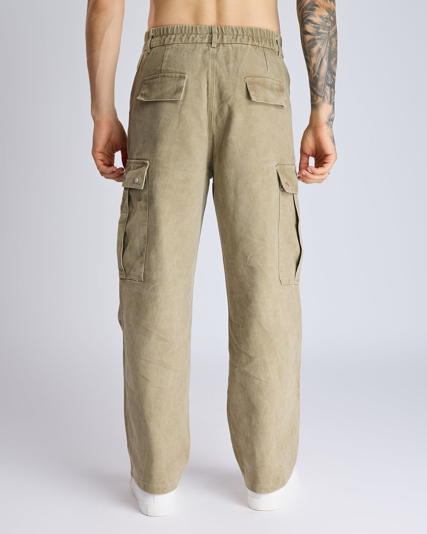 STRAIGHT-FIT CARGO PANTS