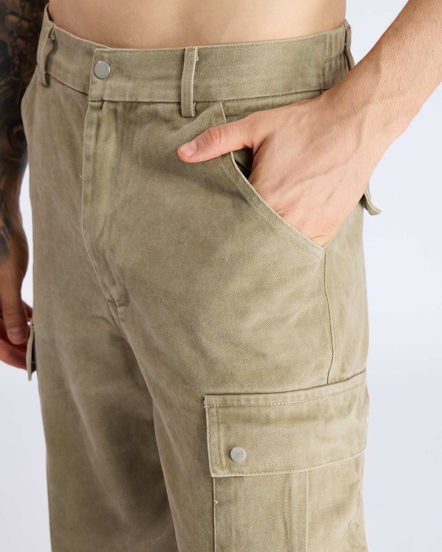 STRAIGHT-FIT CARGO PANTS