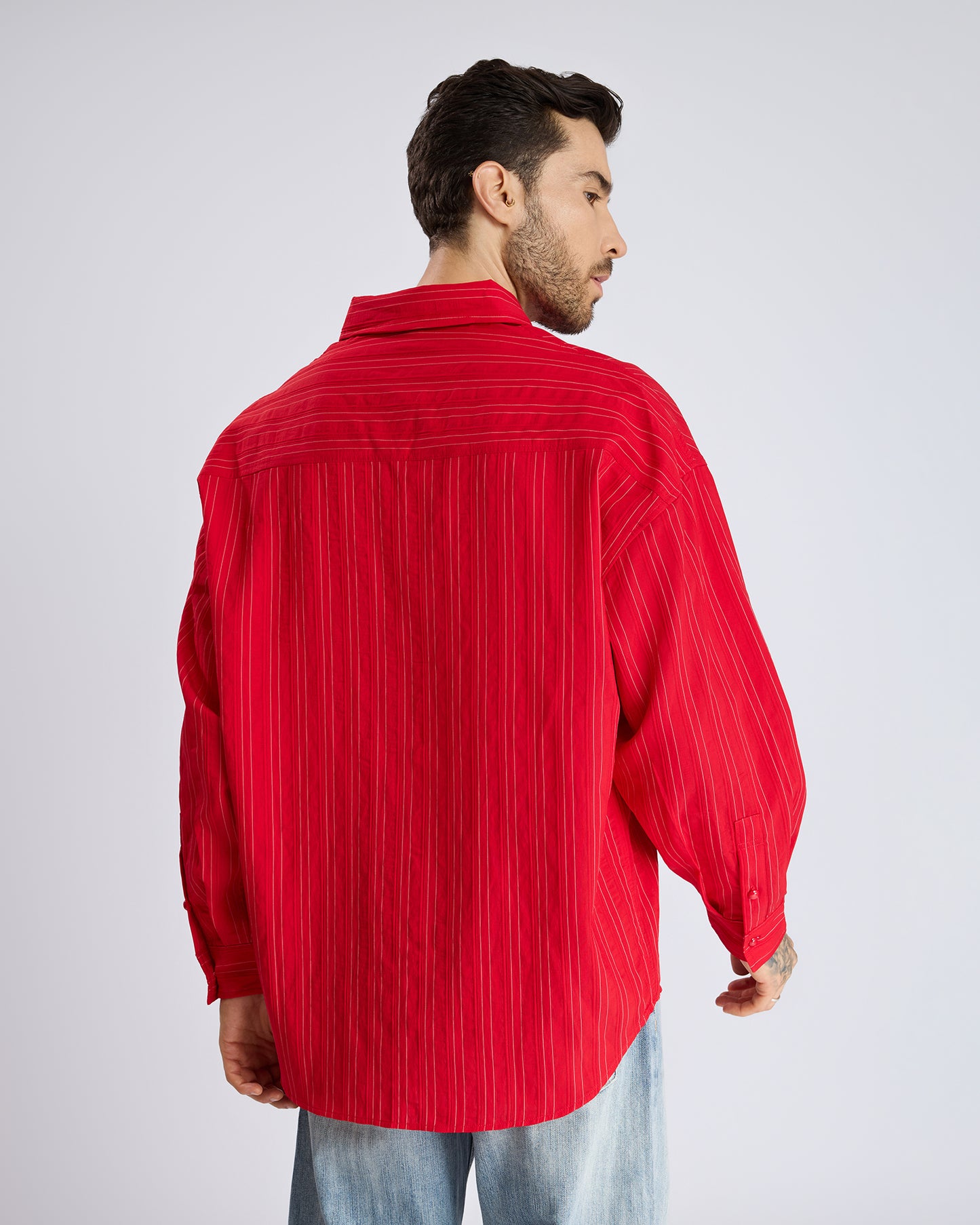 EMBROIDERED STRIPED SHIRT