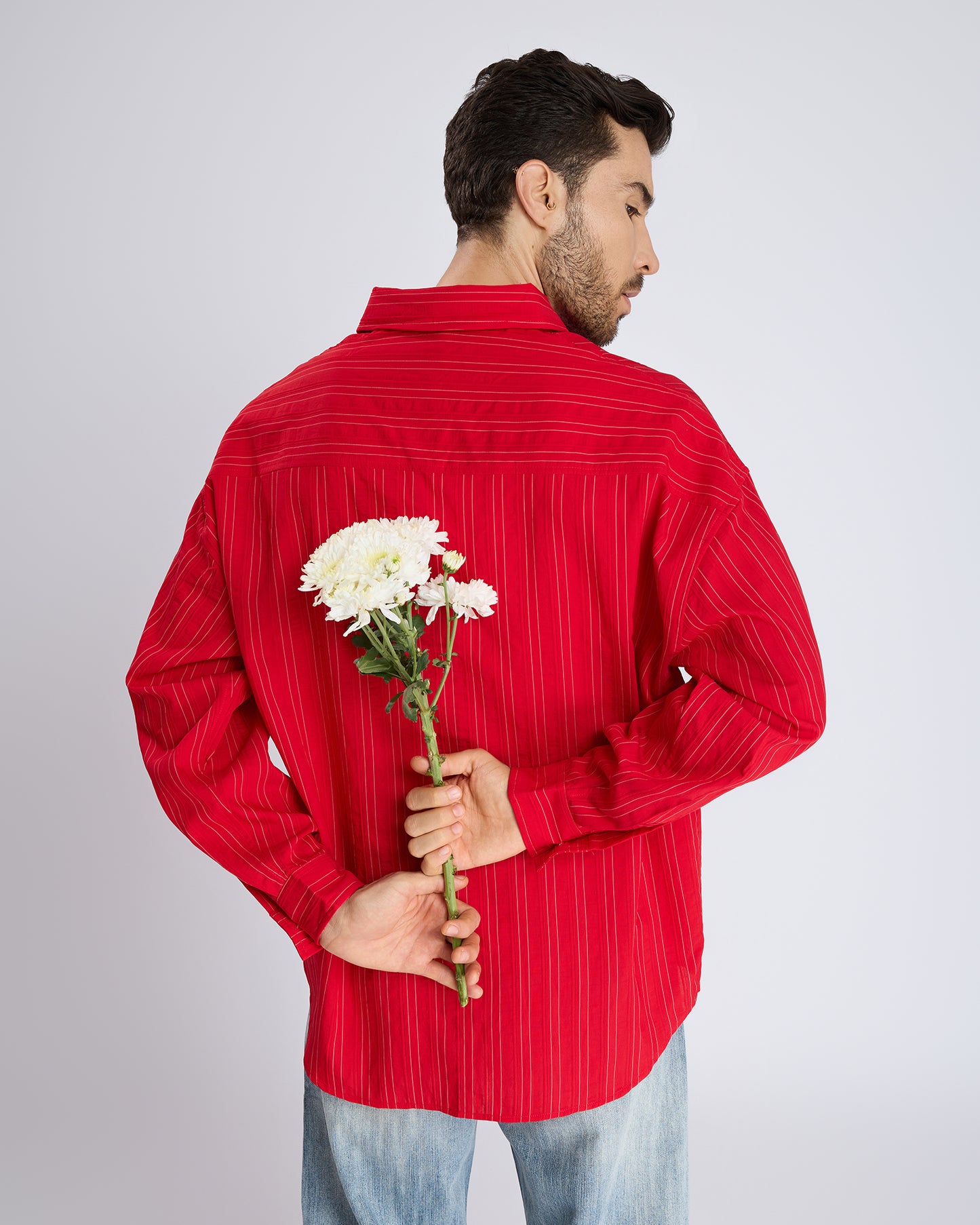 EMBROIDERED STRIPED SHIRT