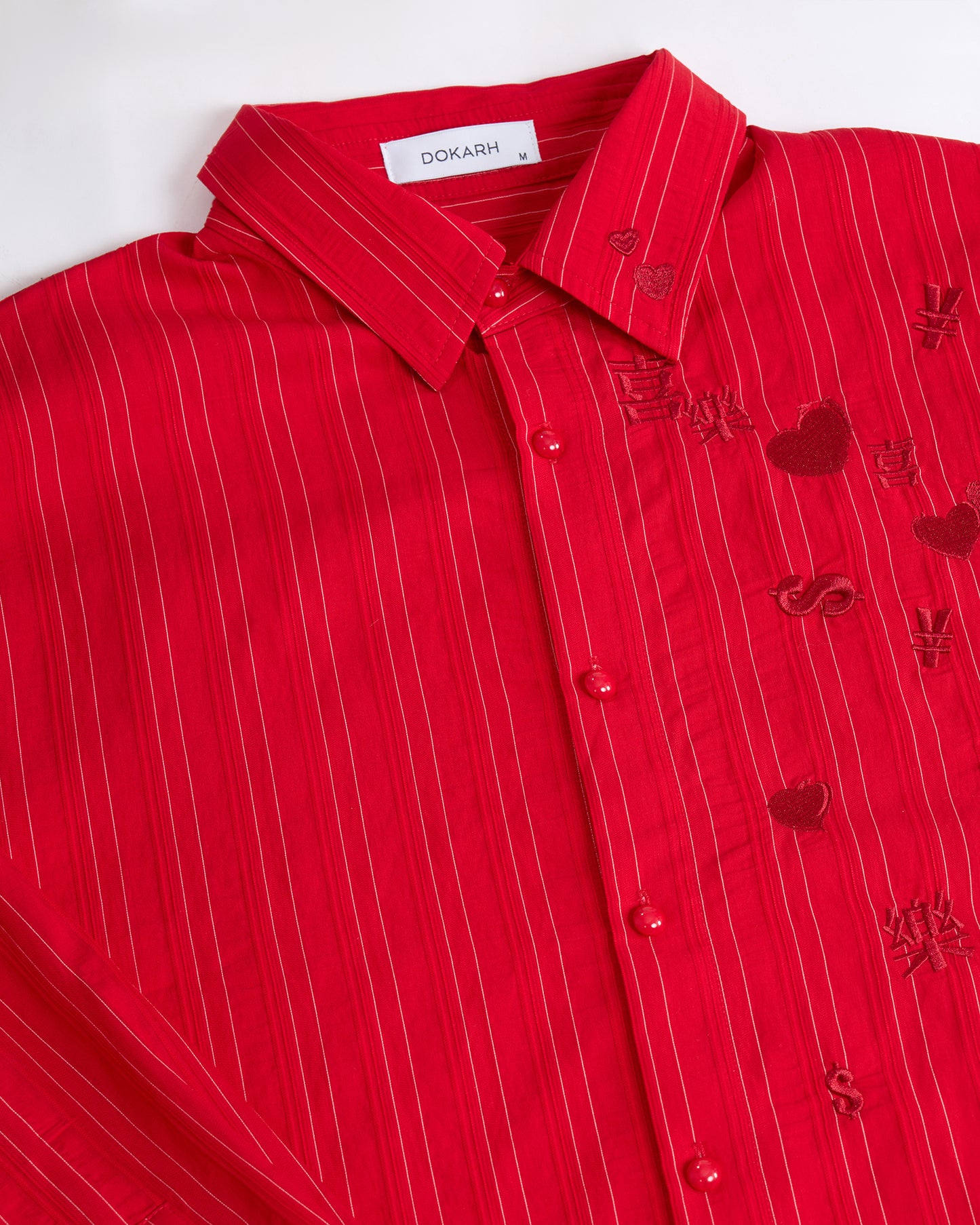 EMBROIDERED STRIPED SHIRT
