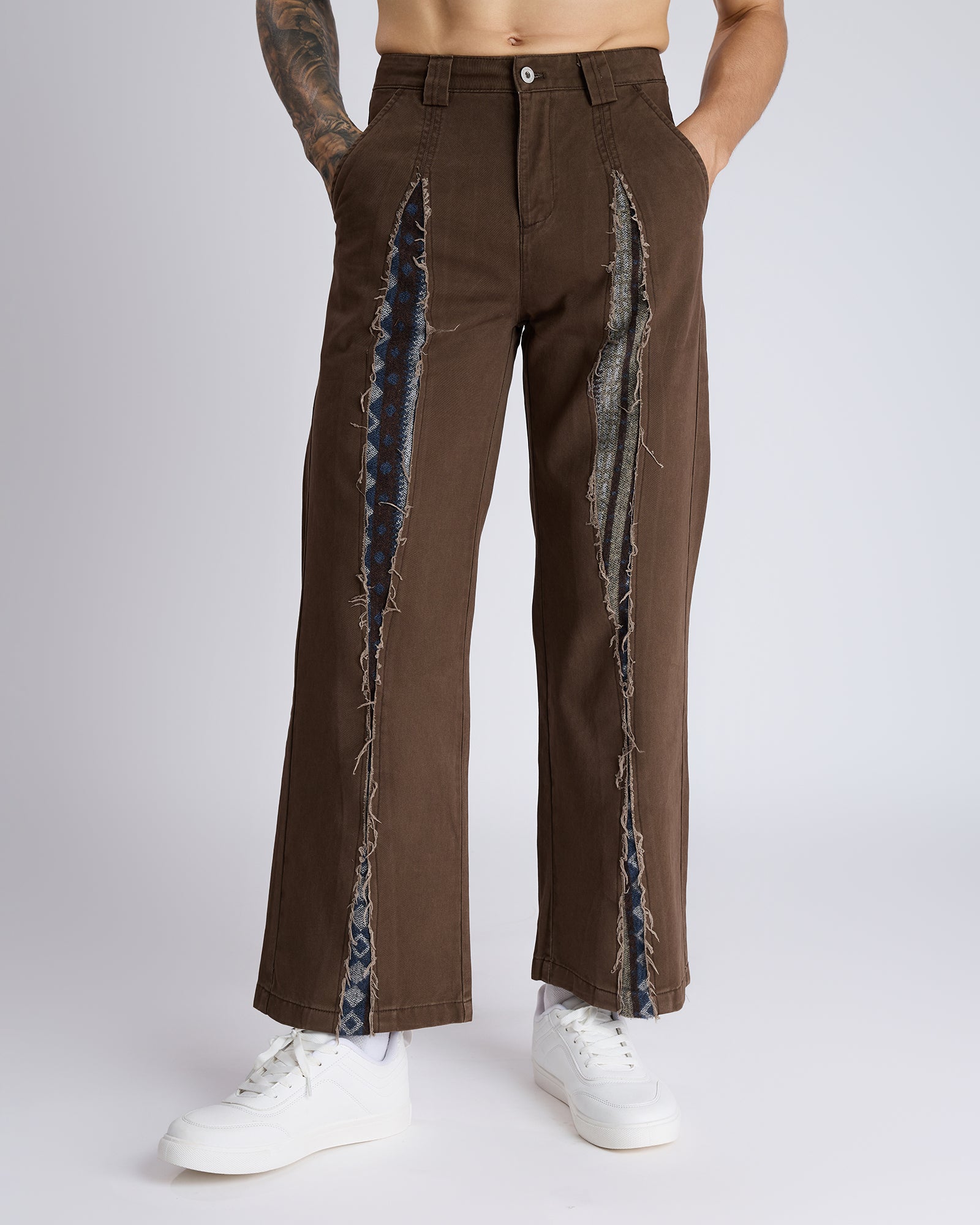 PATCHED STRAIGHT JEANS