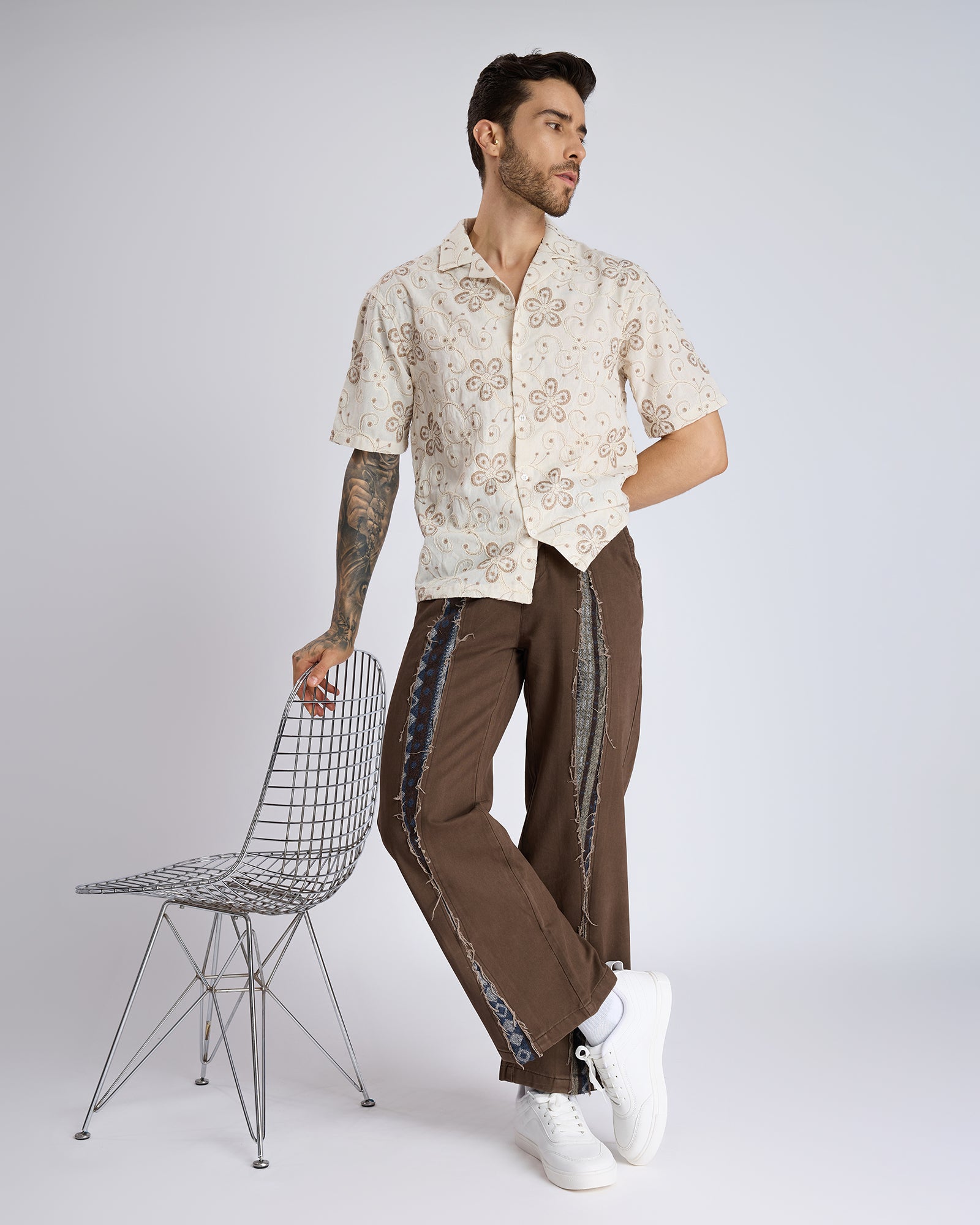 FLORAL EMBROIDERED SHIRT
