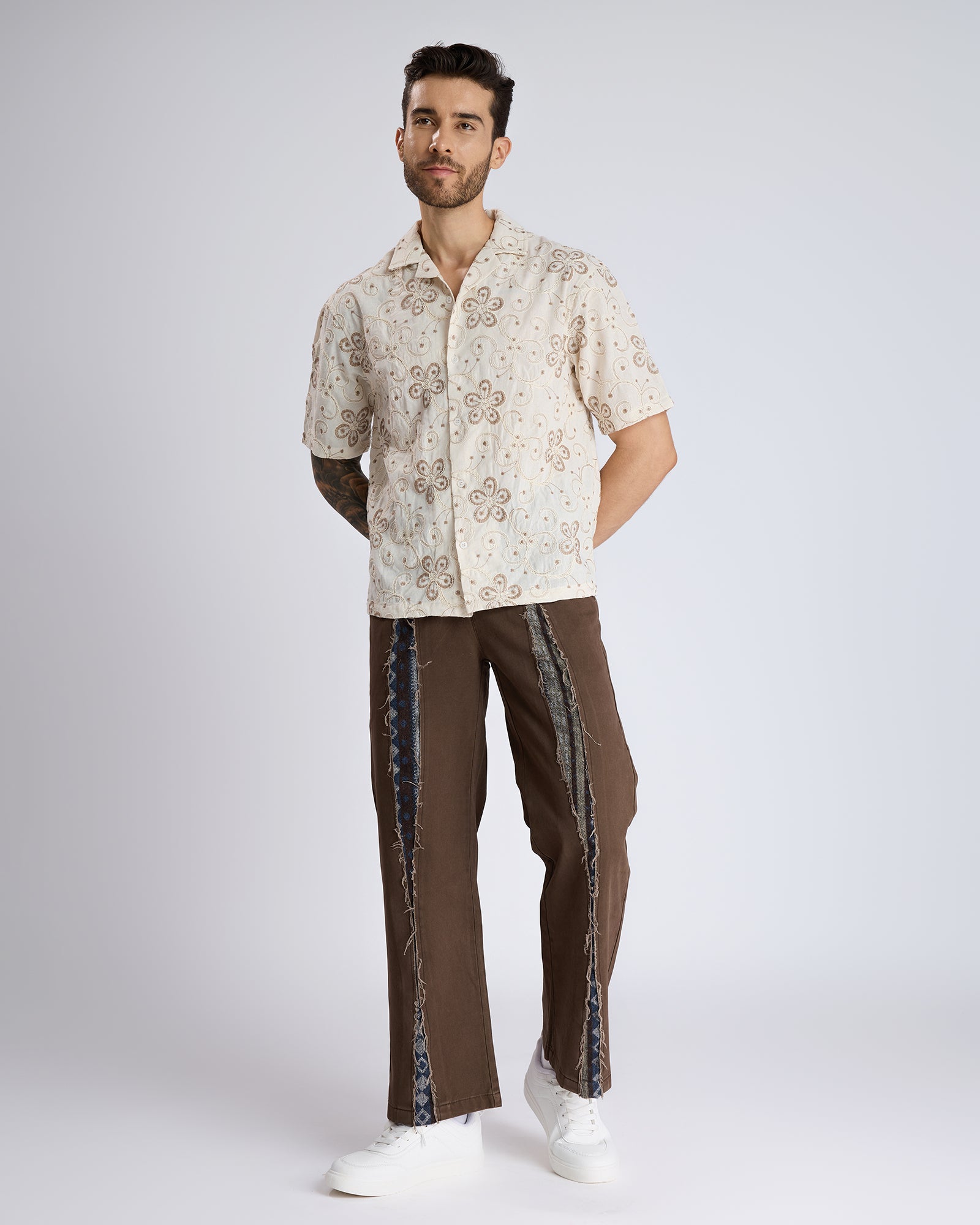FLORAL EMBROIDERED SHIRT