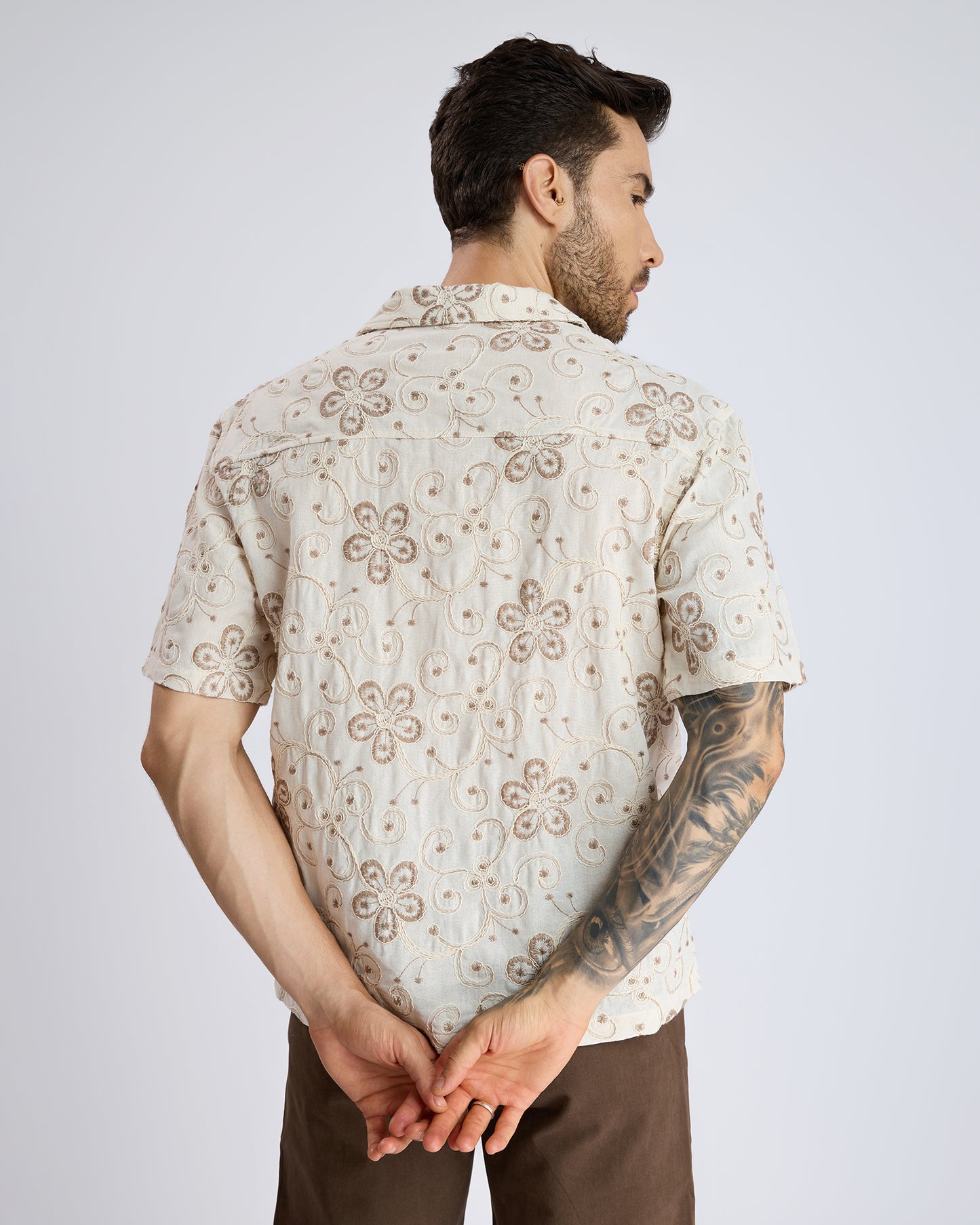 FLORAL EMBROIDERED SHIRT