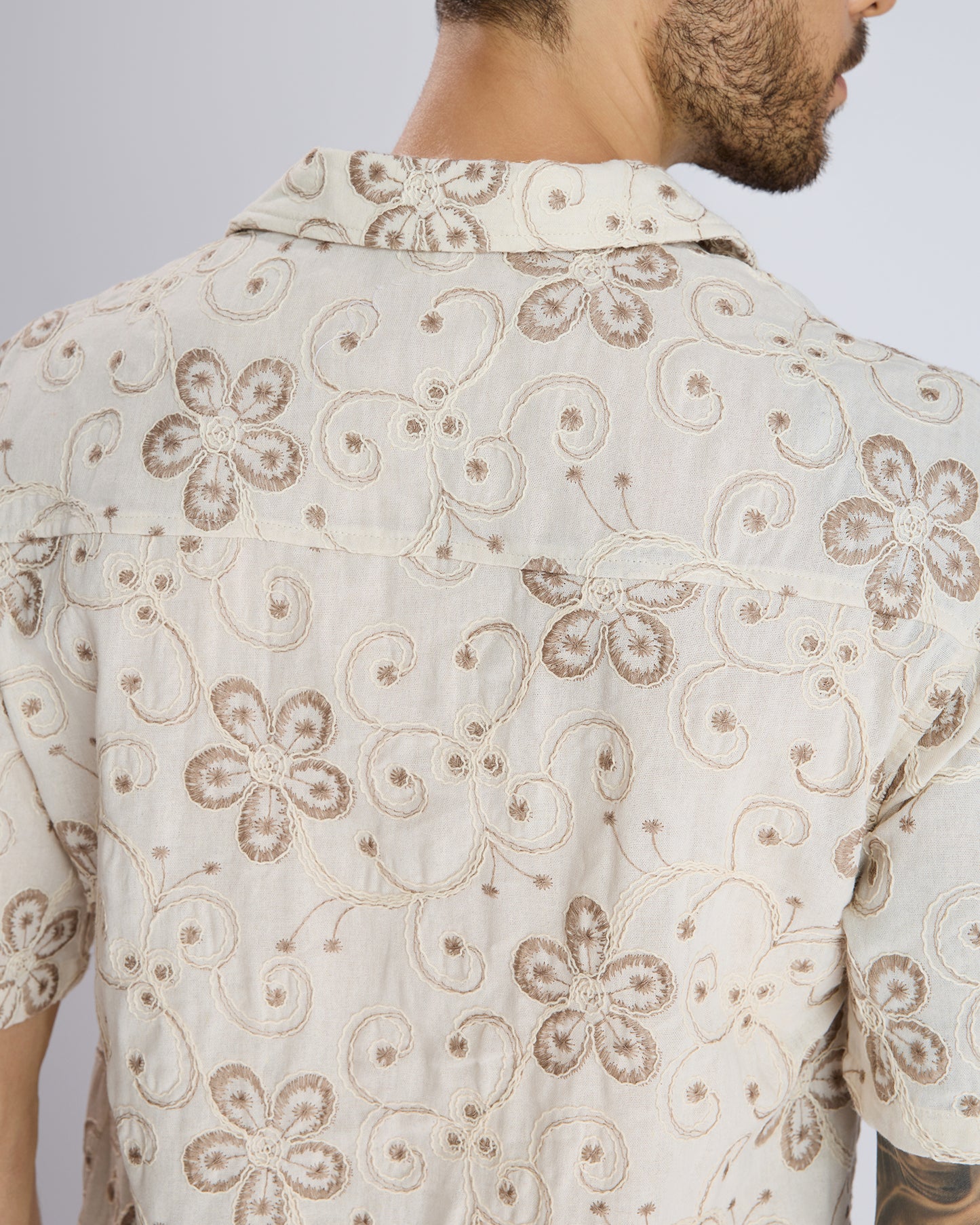 FLORAL EMBROIDERED SHIRT
