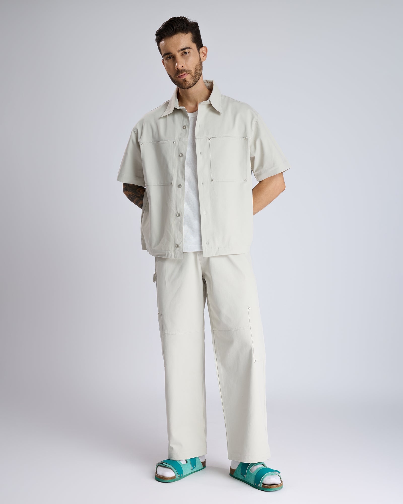 OFF-WHITE DOUBLE POCKET CO-ORDS