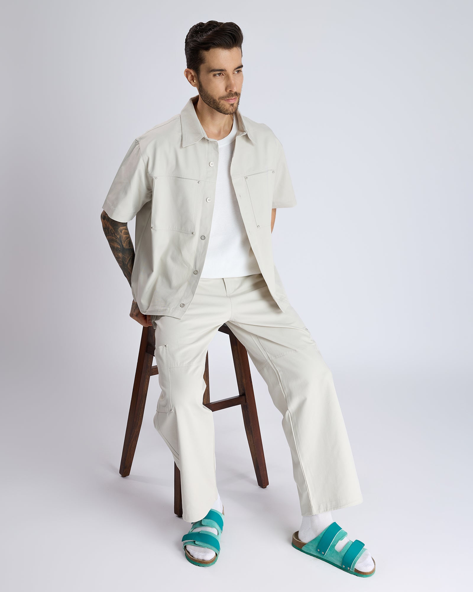 OFF-WHITE DOUBLE POCKET CO-ORDS