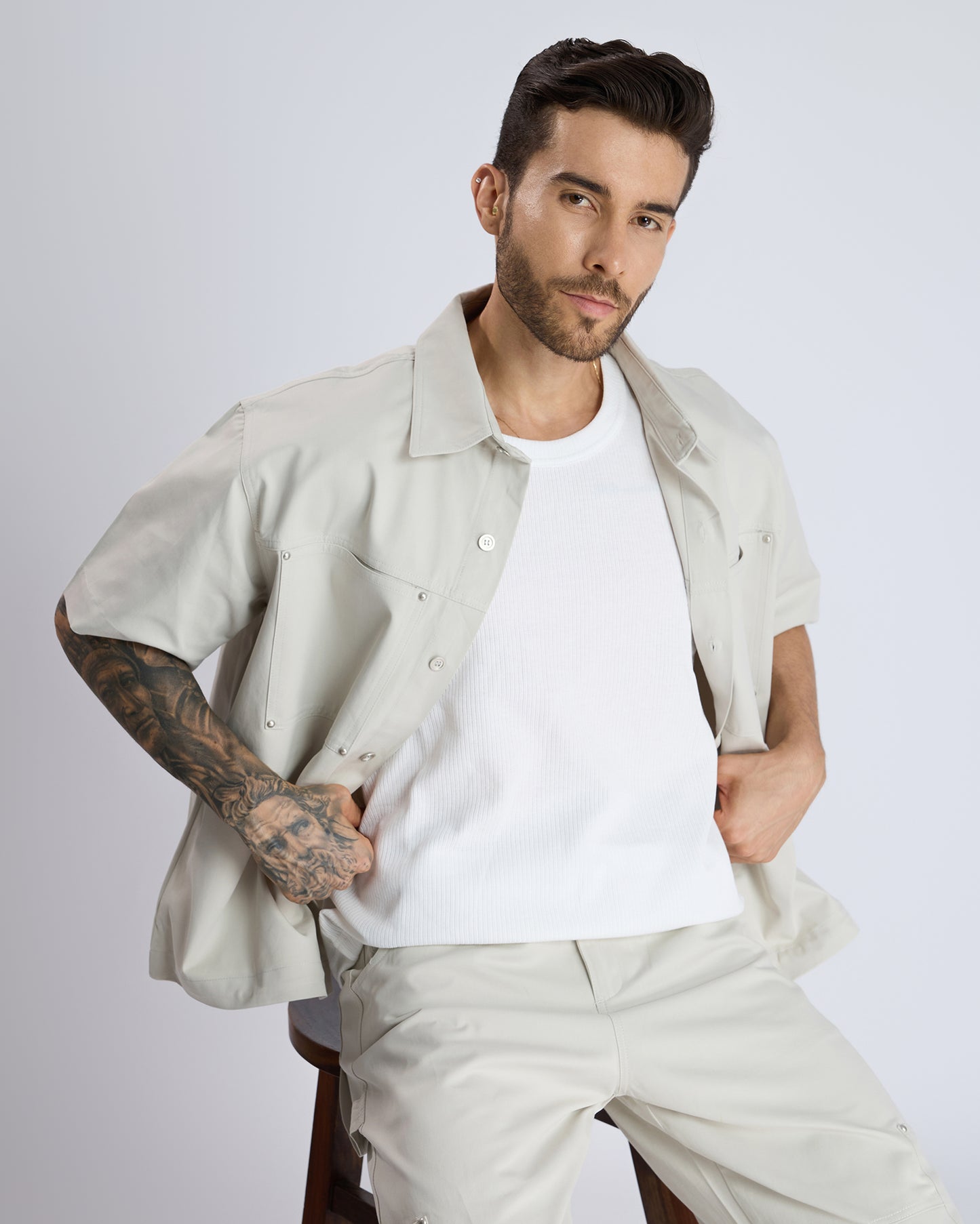OFF-WHITE DOUBLE POCKET CO-ORDS
