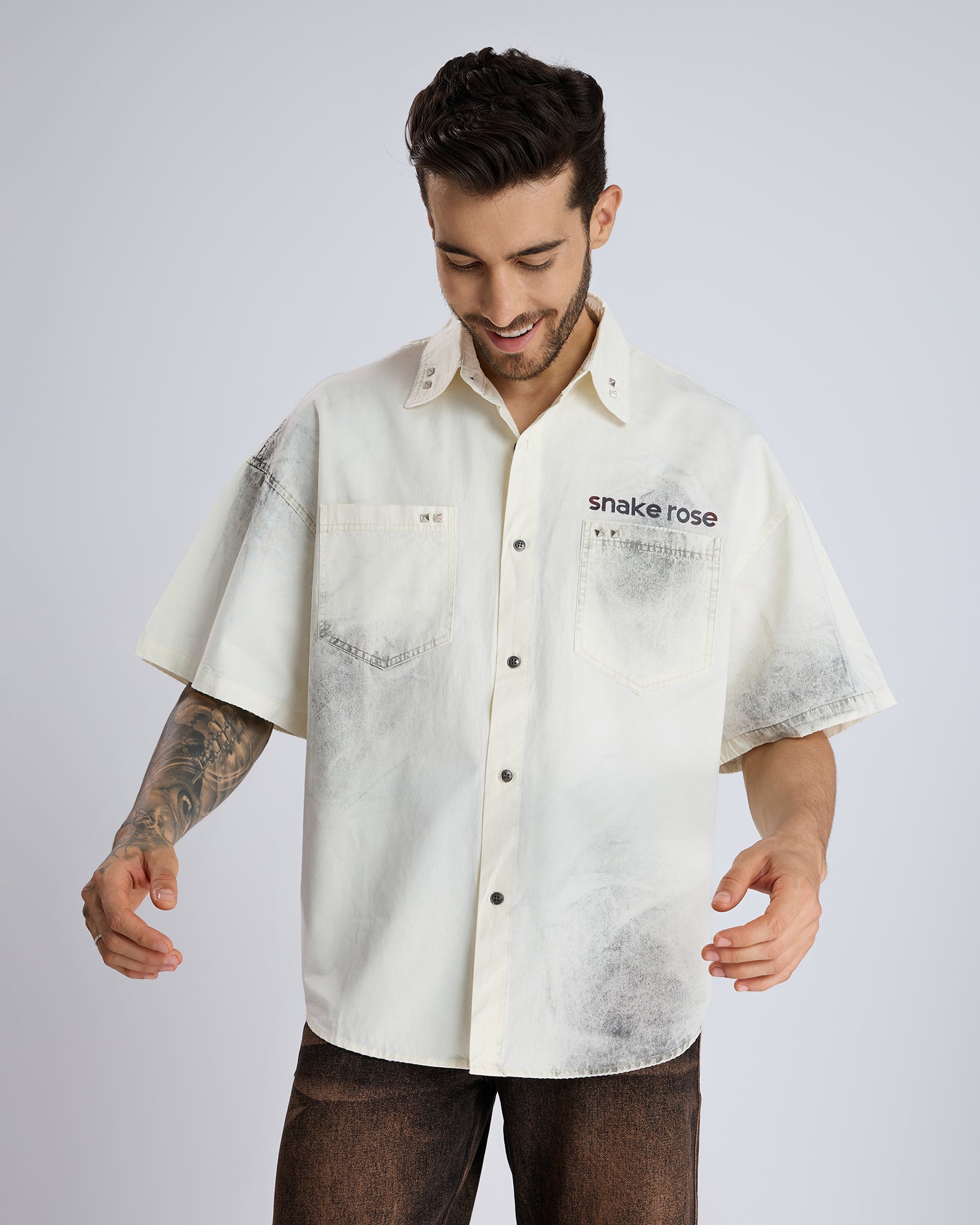 SNAKE ROSE SHIRT