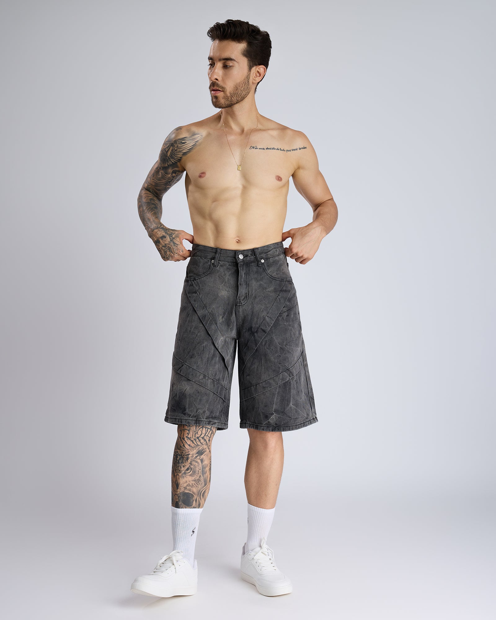 SLATE PANELLED JORTS