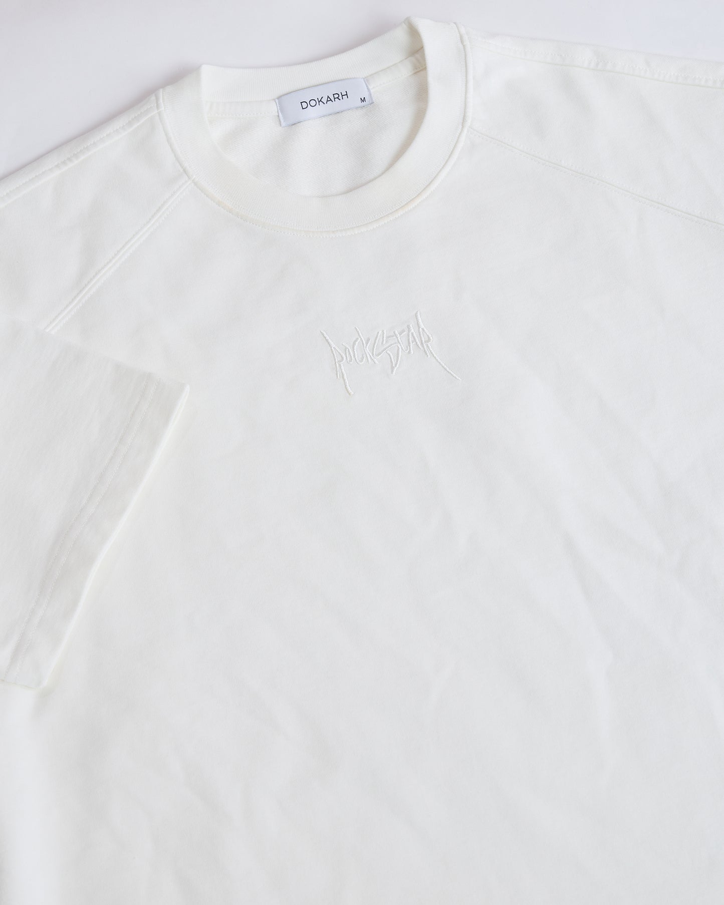 COTTON T-SHIRT WITH TONAL EMBROIDERY