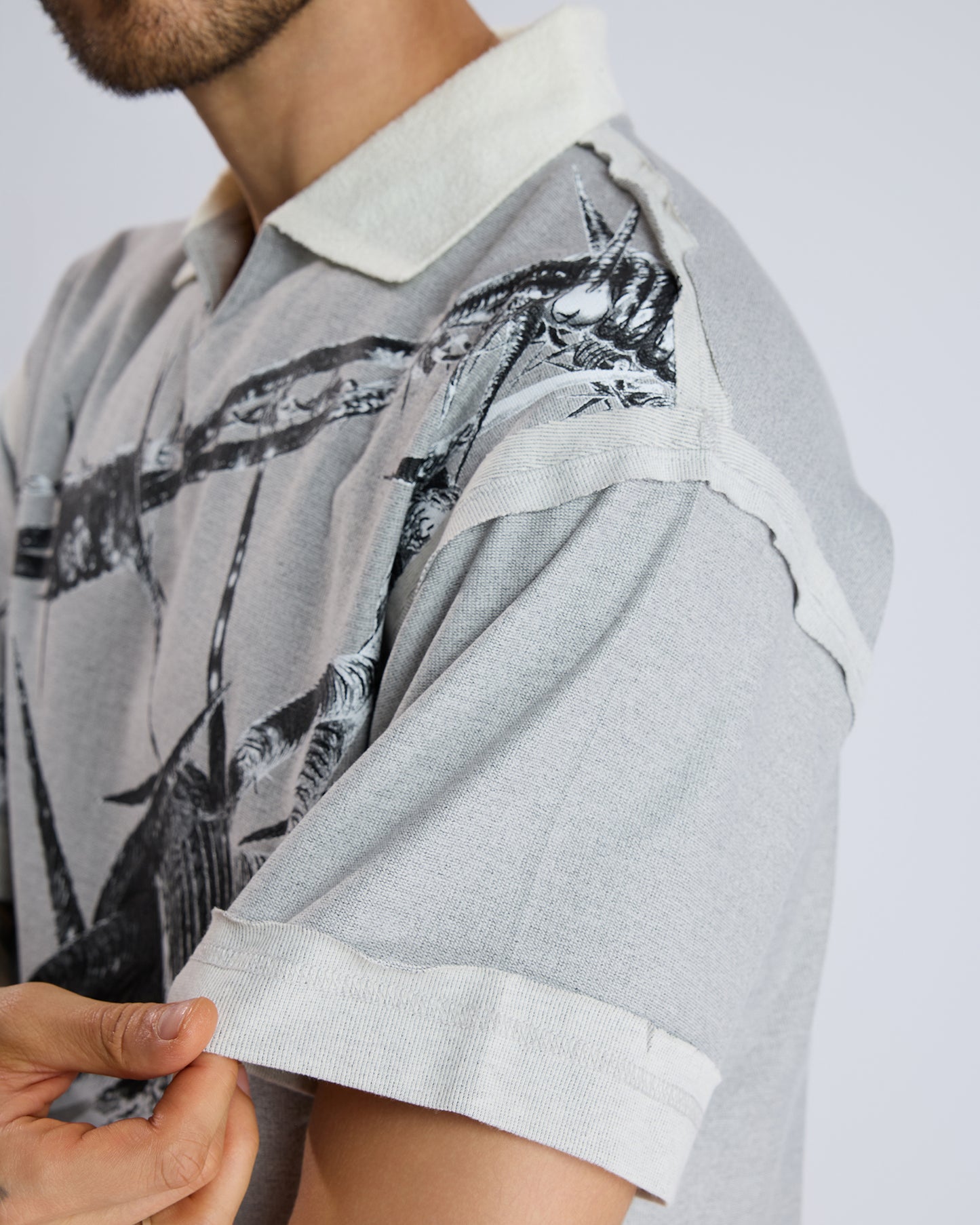 TEXTURED POLO T-SHIRT