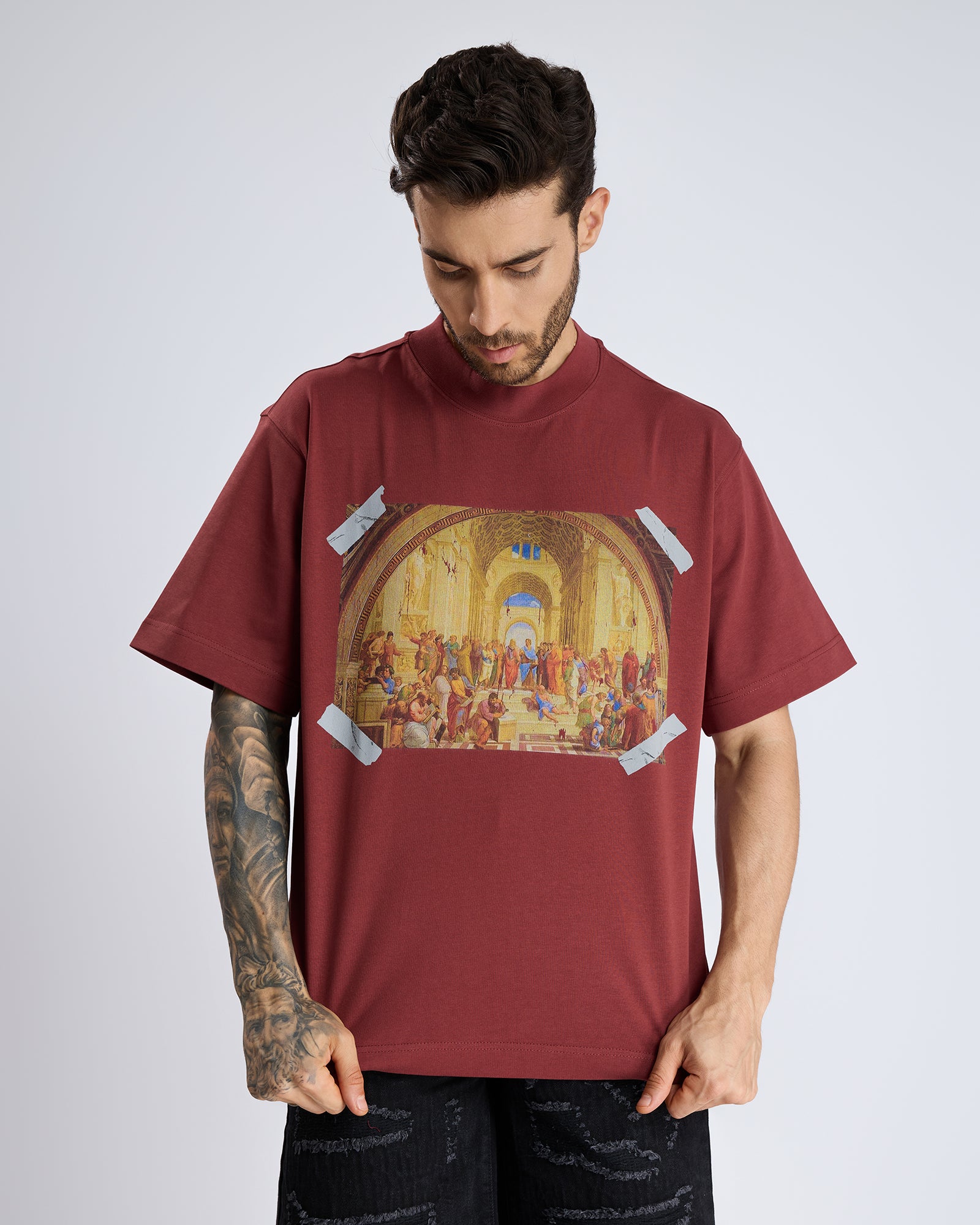 TAPED PRINT T-SHIRT