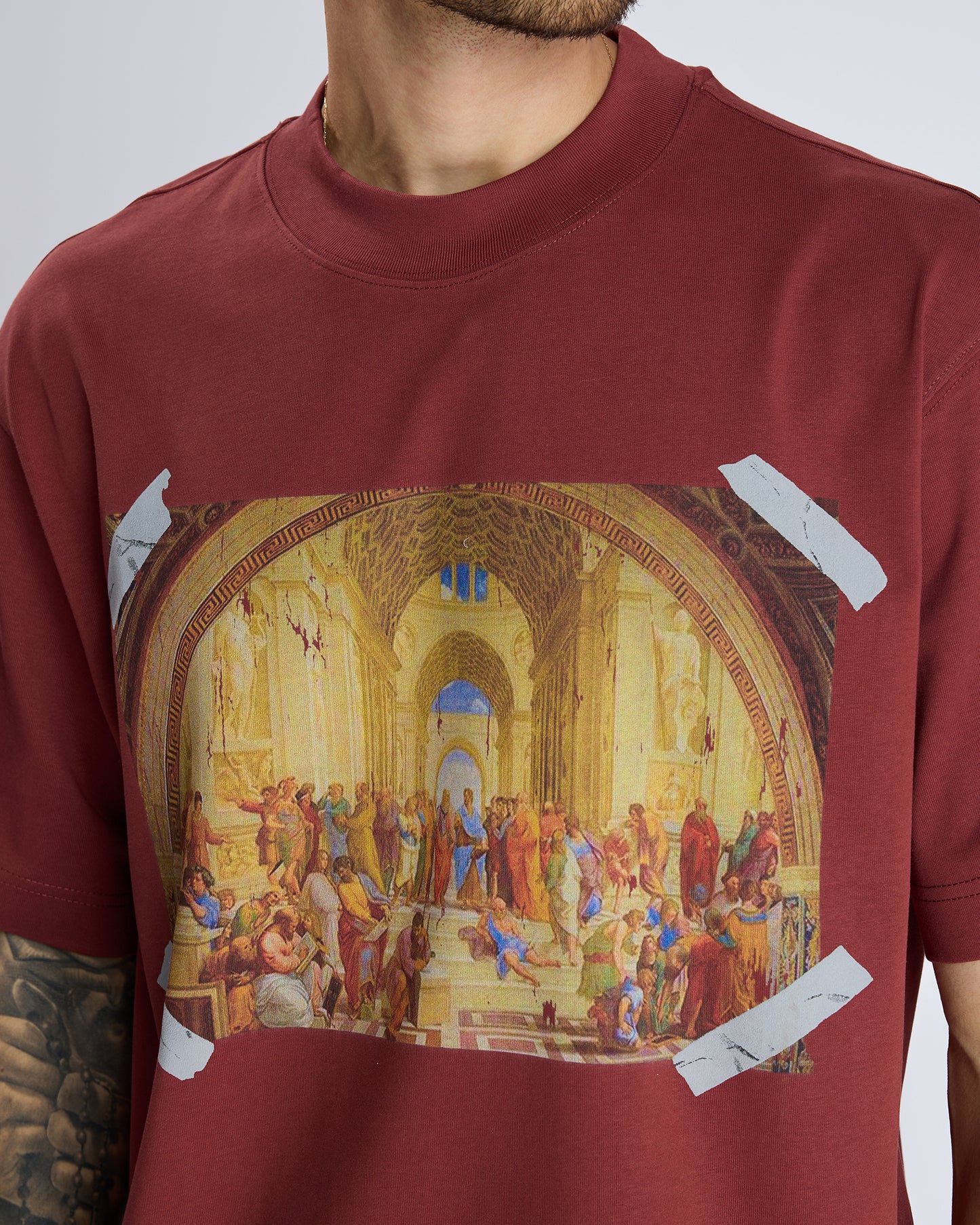 TAPED PRINT T-SHIRT