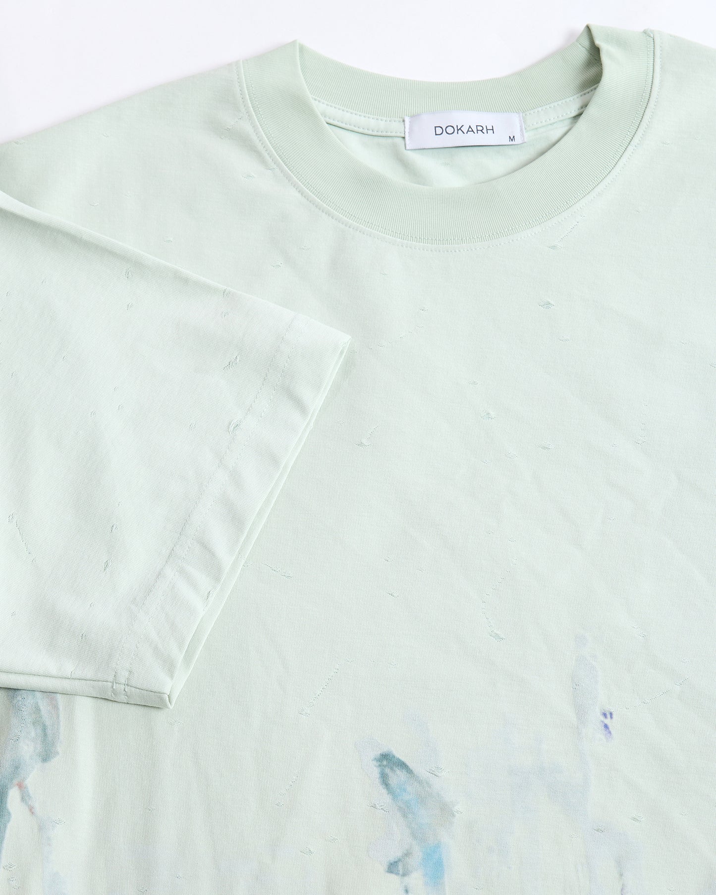 DISTRESSED ART PRINT T-SHIRT