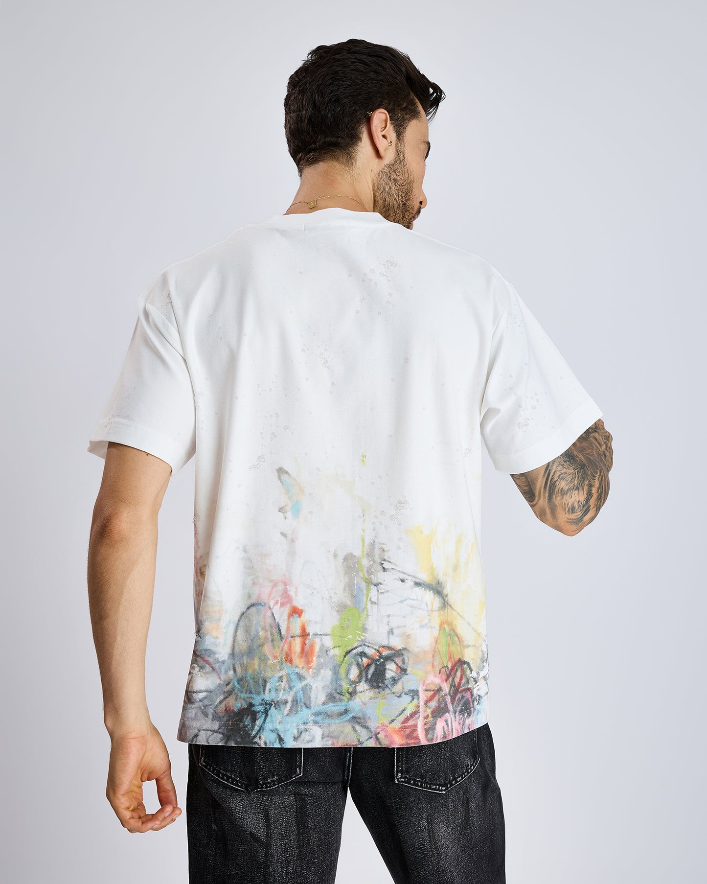 GRAFFITI FADE PRINT T-SHIRT